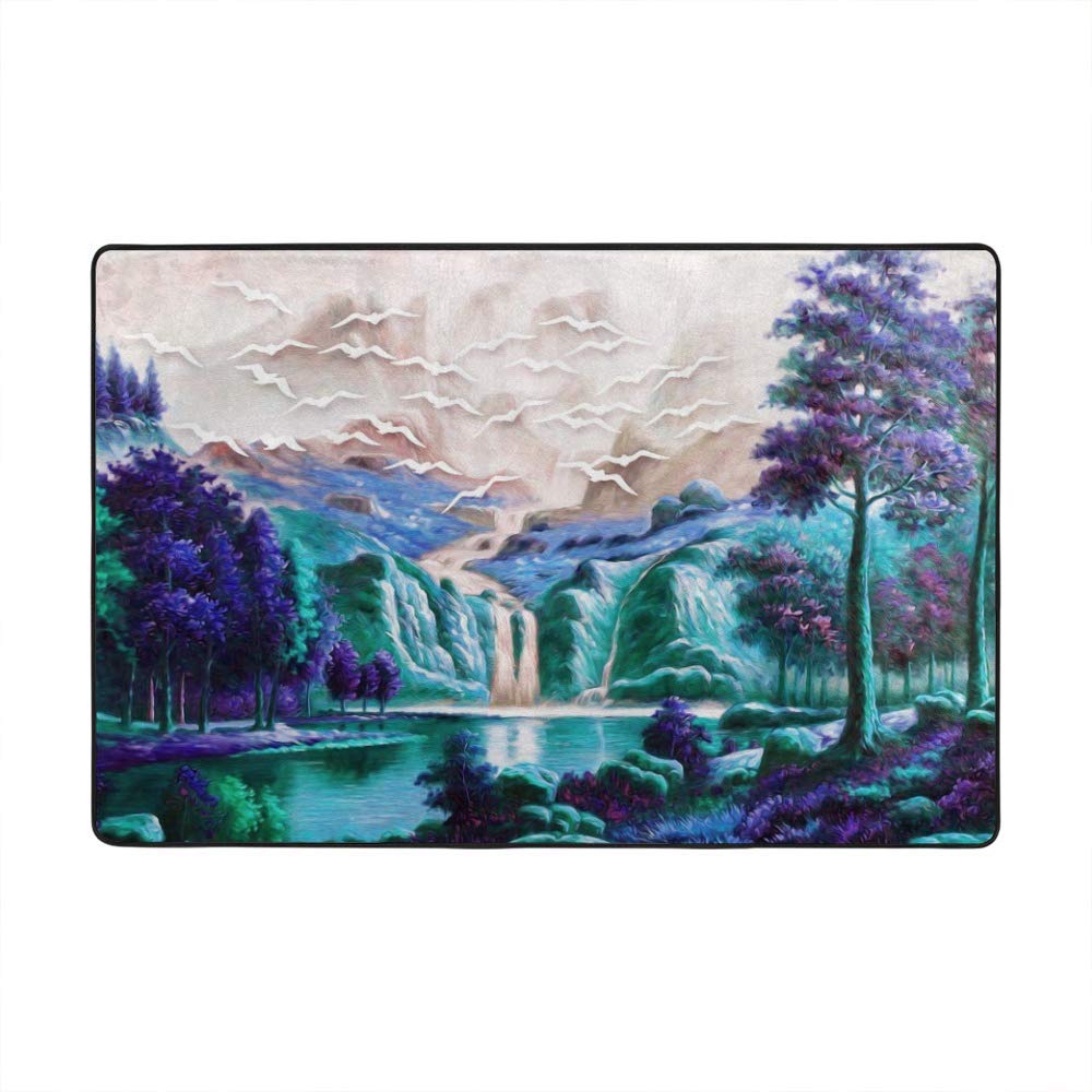 Tapis de jardin vert grand tapis salon pour égayer un intérieur sombre