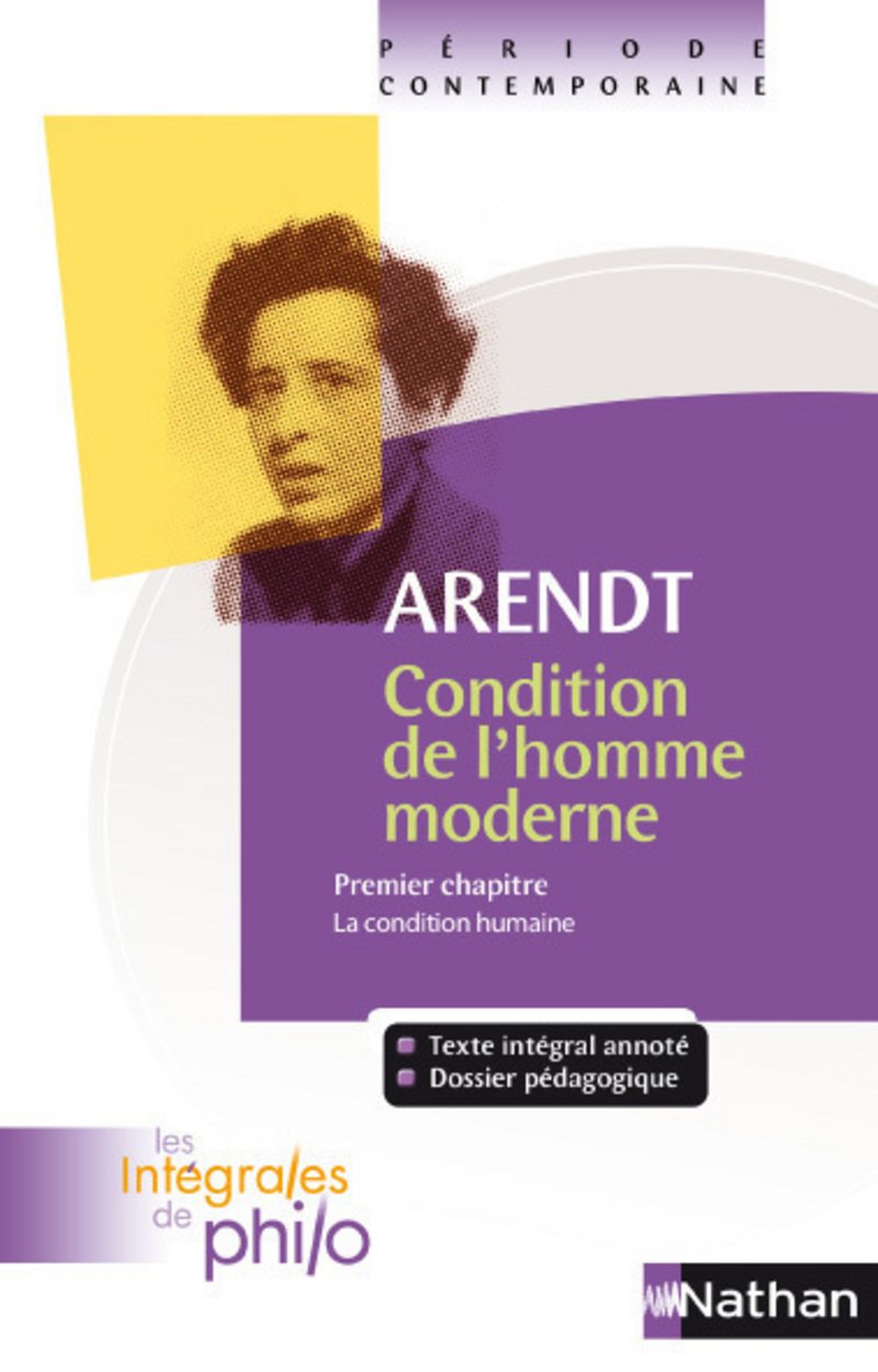 Les intégrales de Philo - Arendt, Condition de l'homme moderne: Premier chapitre, La condition humaine