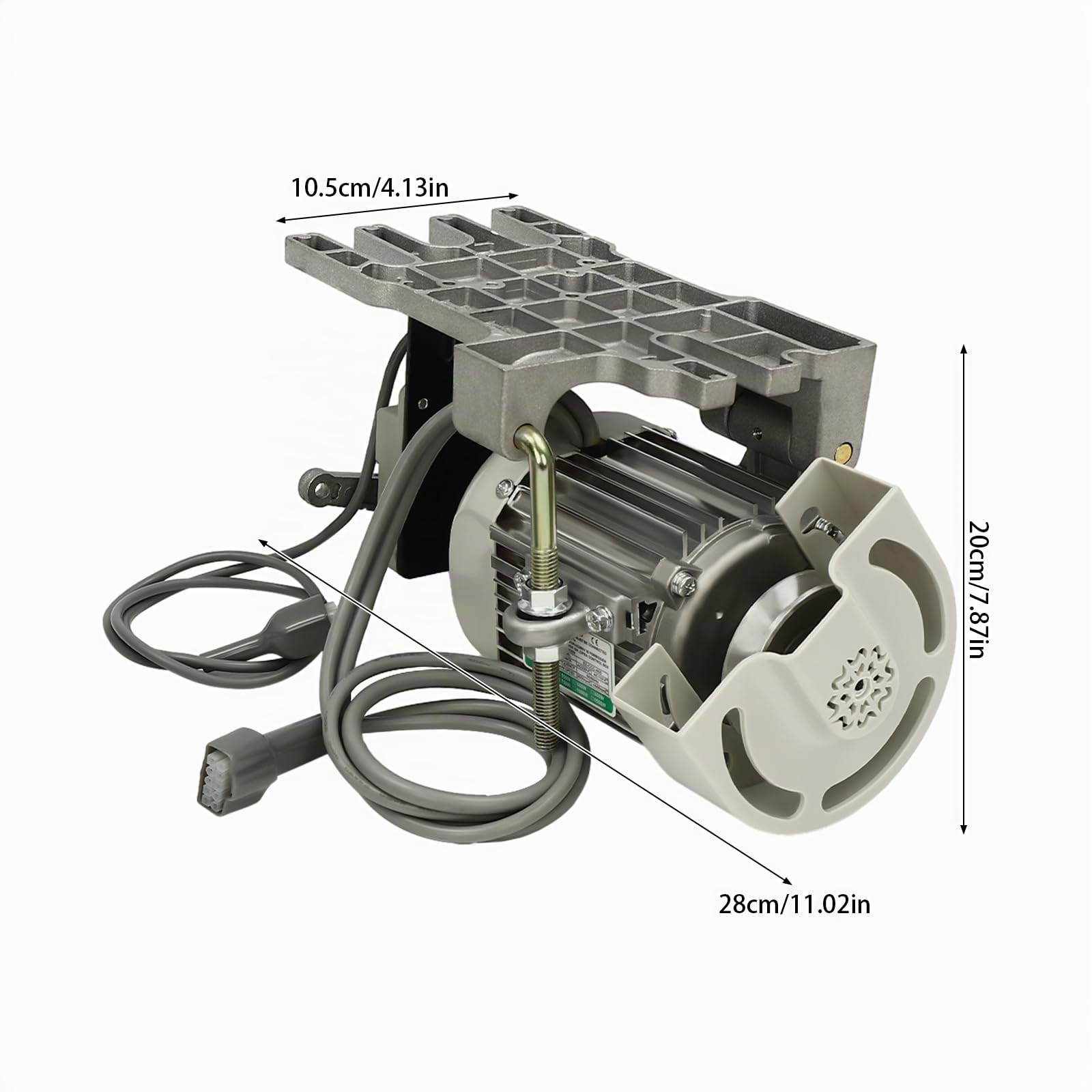 Moteur de machine à coudre, Moteur de machine à coudre 600W Servomoteur silencieux sans balai pour industriel, domestique, à tête haute, à double aiguille(EU)