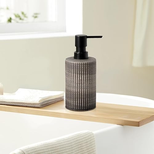 Miniatura 6 de Comeon Dispensador de jabón de cerámica para champú, jabón de platos, jabón de manos, acondicionador, botella de bomba de espuma recargable de 12