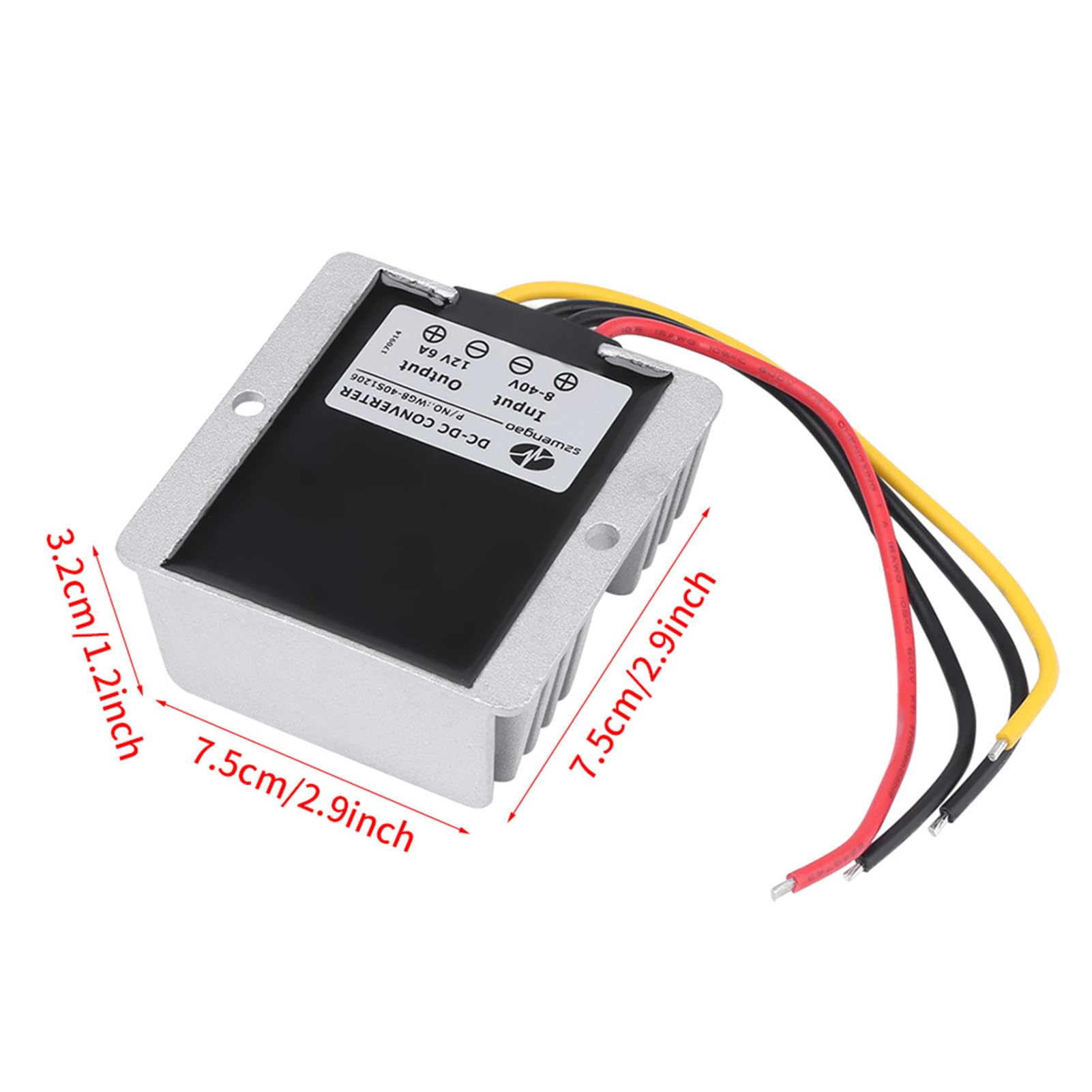 Trasformatore di tensione 6 V a 12 V, DC8 V ~ 40 V fino a 12 V 6 A 72 W Auto Step UP/Down Converter Up, regolatore di tensione Transformer Boost modulo regolatore di tensione modulo per
