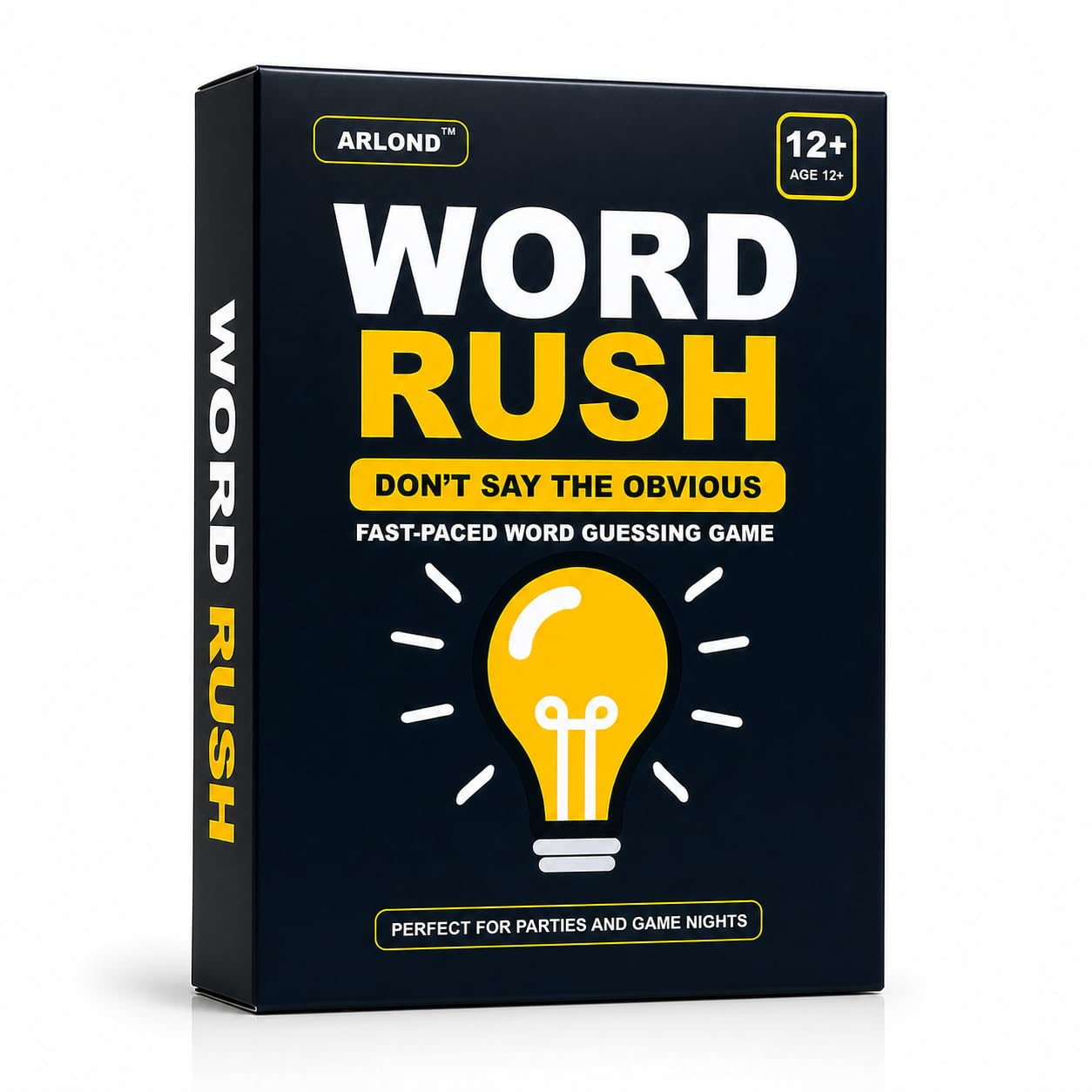 ARLOND Word Rush Card Game – Fast-Paced Word Guessing Game for Adults & Families | Party Game | 12+ | 4+ Players | Fun Group Game Night