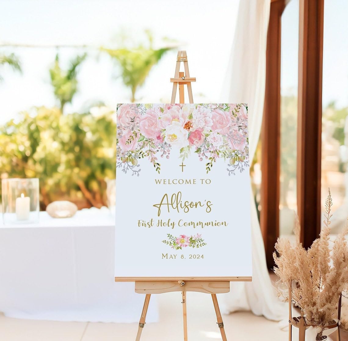 First Communion Welcome Sign First Communion Welcome Sign