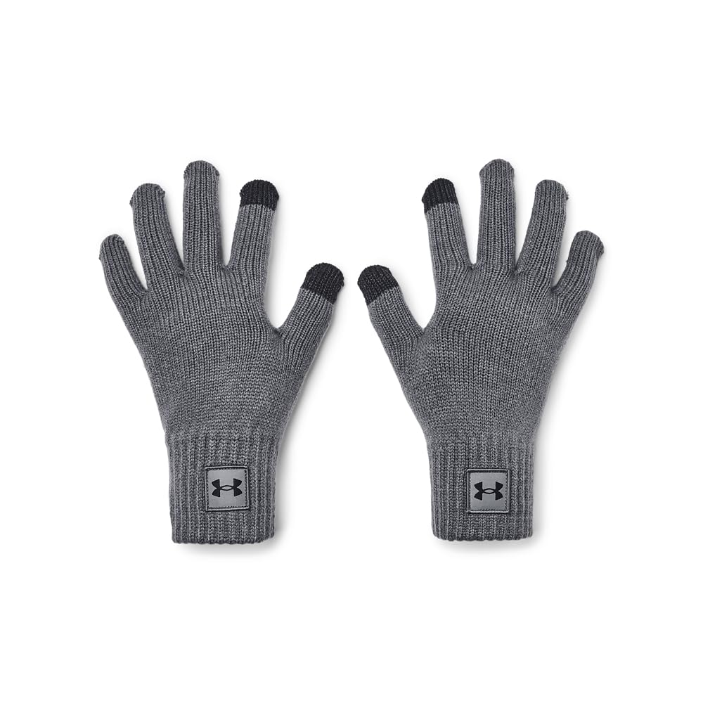 Under Armour HALFTIME GLOVES - Full Finger - Gloves - Pitch Gray/Pitch Gray - Size: S/M
