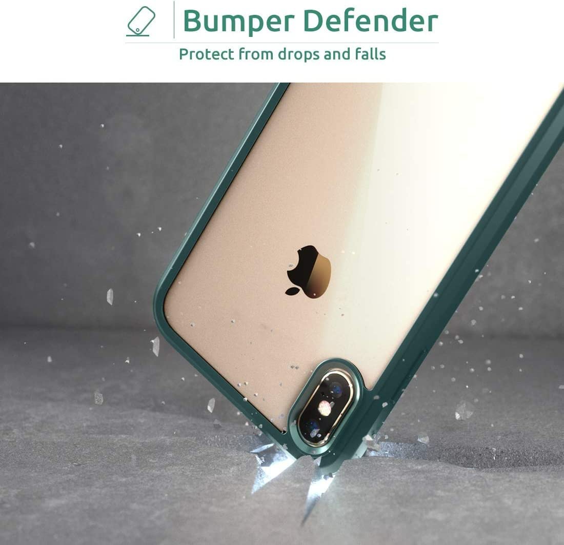 Leedia 360° Full Body Case Compatible with iPhone XS Max, Built-in Glass Screen Protector - Image 3