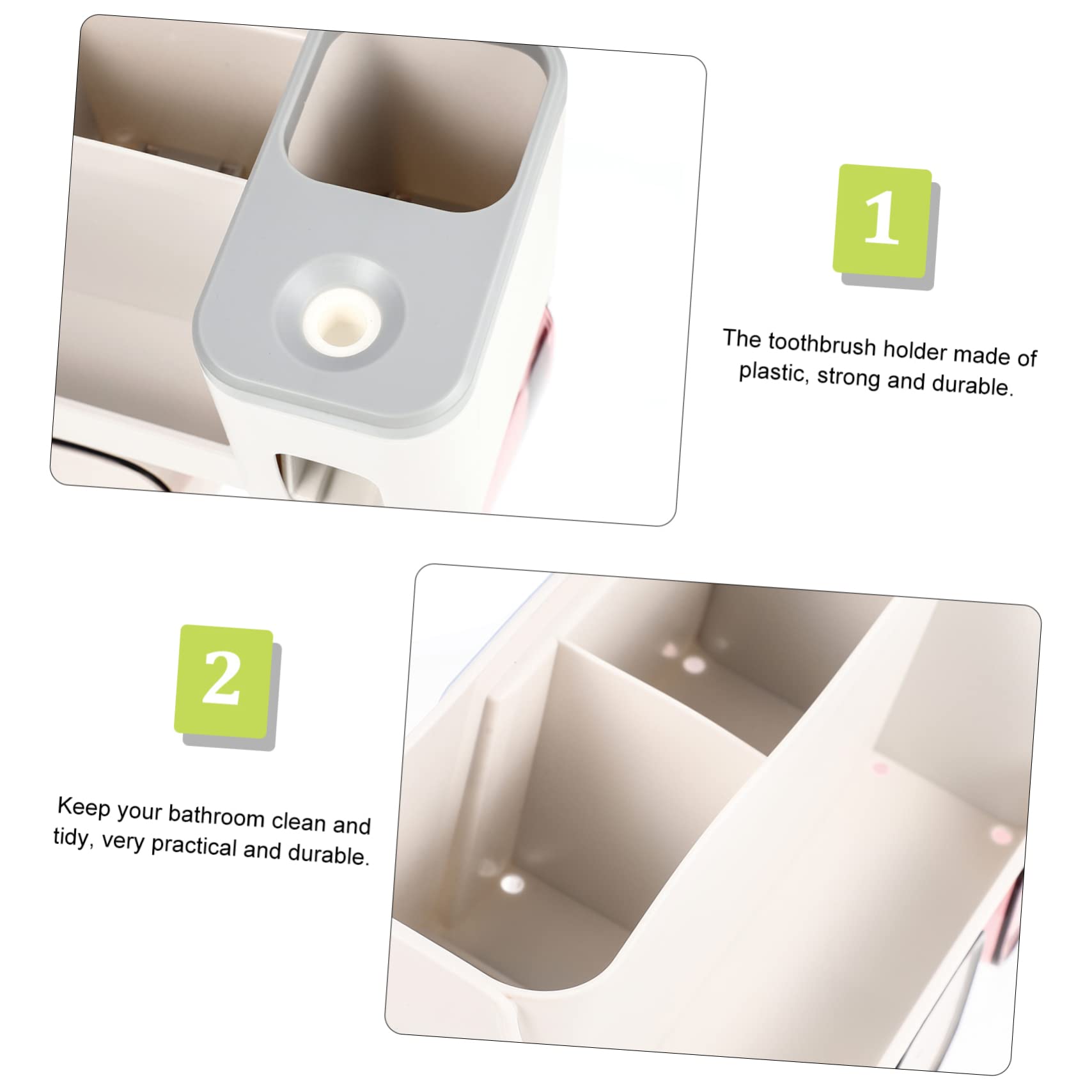 Porta Cepillo De Porta Cepillos De para Niños Cepillo De y Portavasos Dispensador Automático De Pasta De El Plastico Pared De Succión