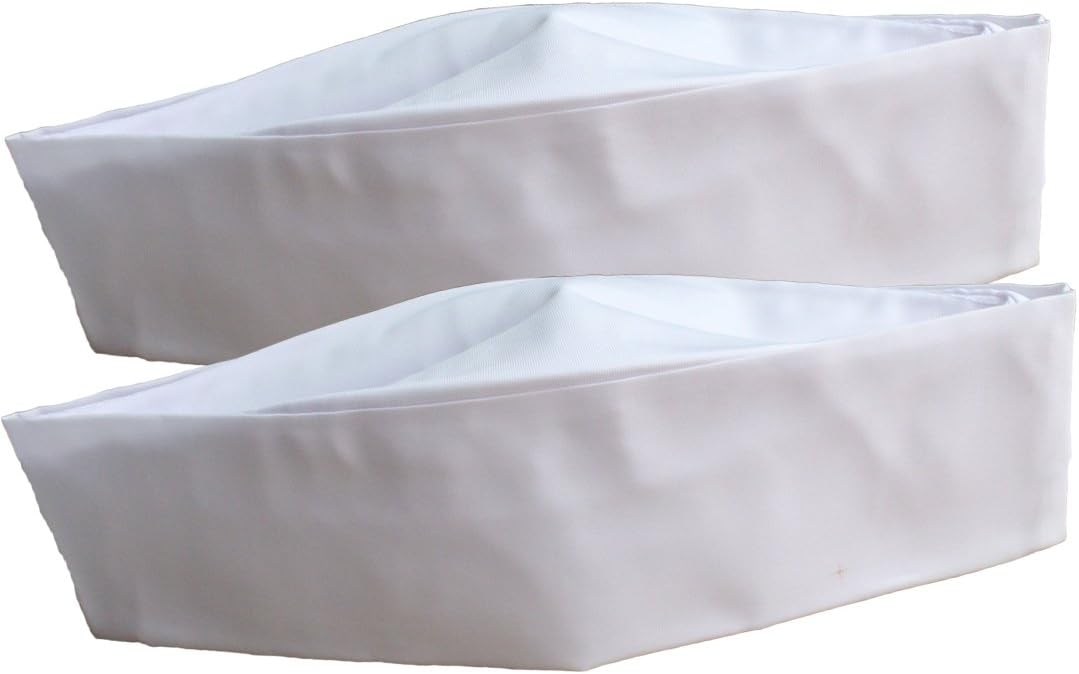 Niks n Bins Men's Cotton Maharashtrian Pooja Gandhi Topi (White, Medium) - Set of 2