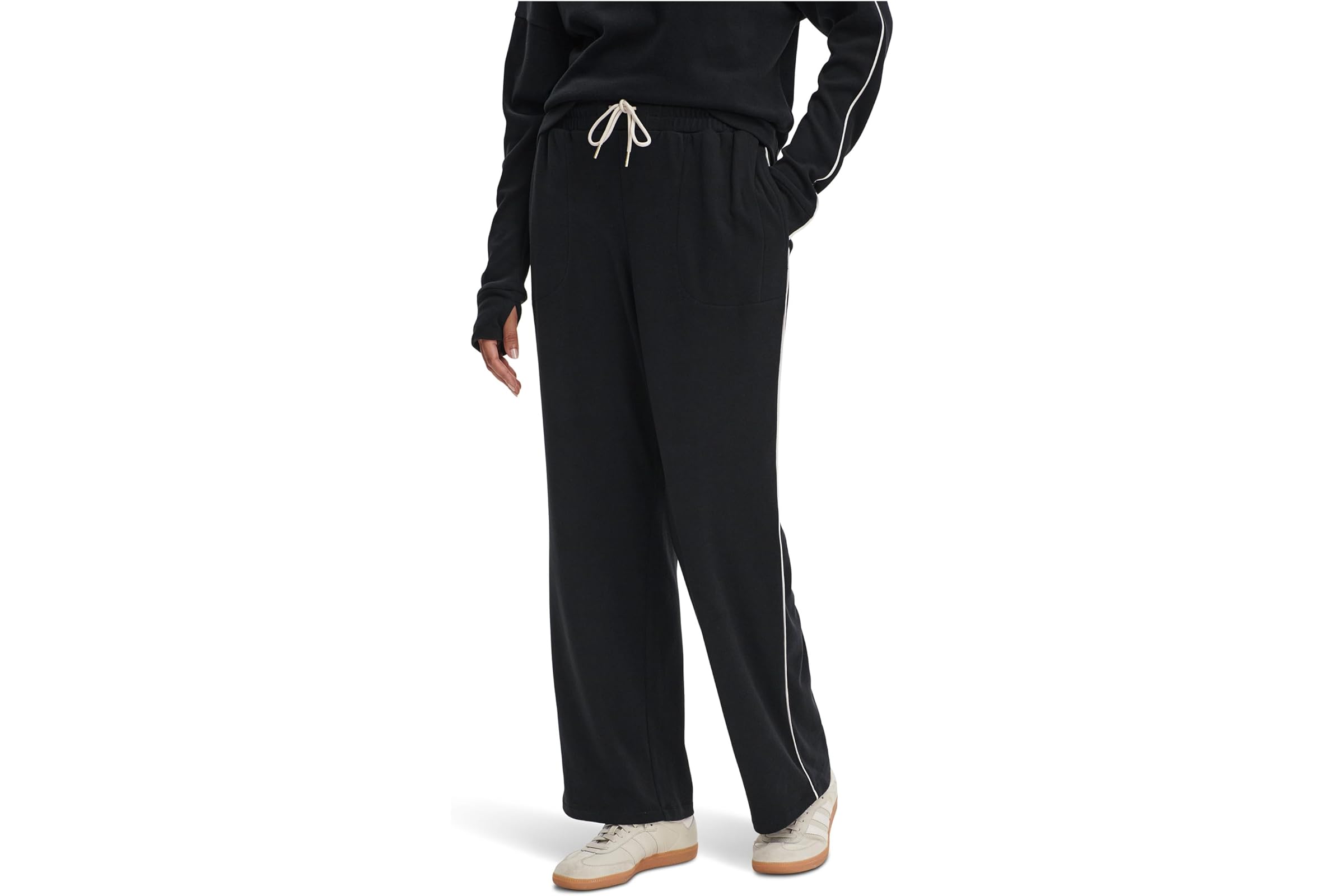 Брюки Varley Brushed Rib Straight Leg Pants