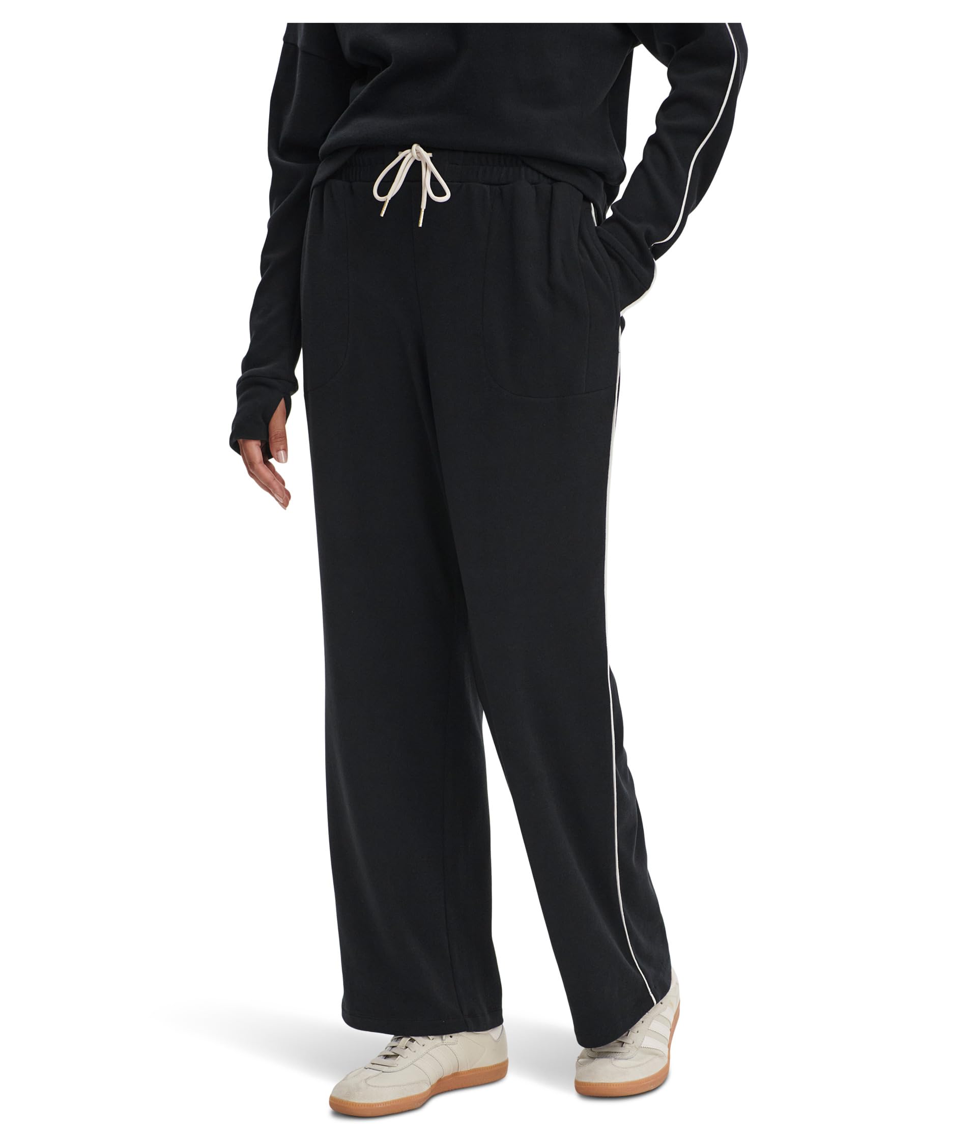 Varley Womens Brushed Rib Straight Leg Pants