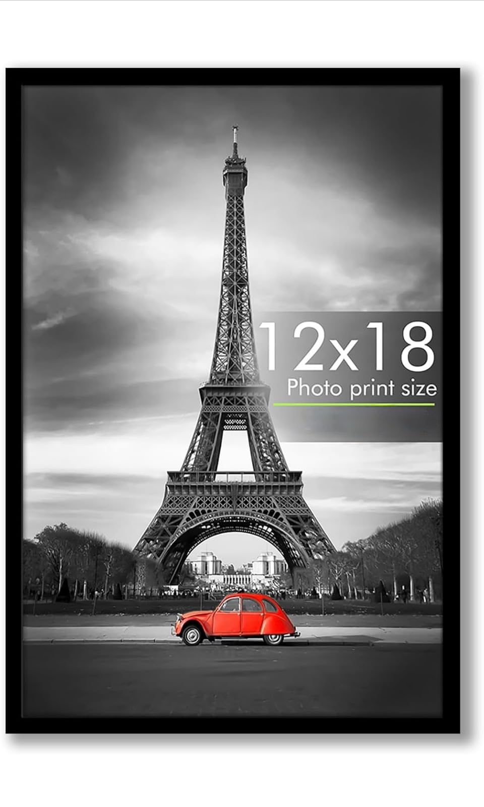 Premium MDF Picture Frame for Posters, Photos, Certificates & Artwork | Wall Hanging Display Frame | Modern Home & Office Decor | 12x18 Inch Black Photo Frame-image-7