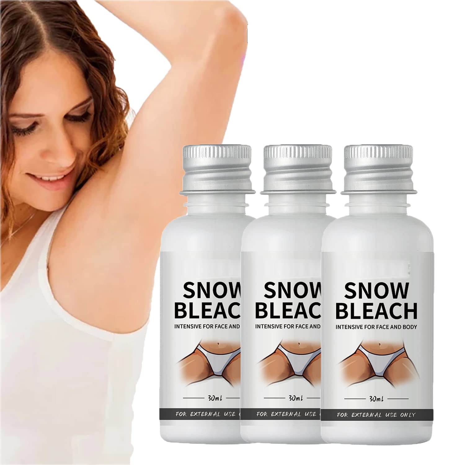 30ml Glowhite Snow Bleach Cream, Face and Body Whitening Cream