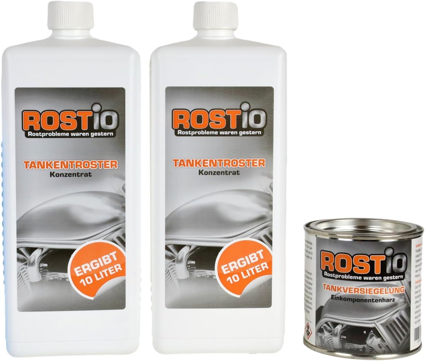 5 L ROSTIO Trivellatore Serbatoio + 2 X 500 Ml Emulsione