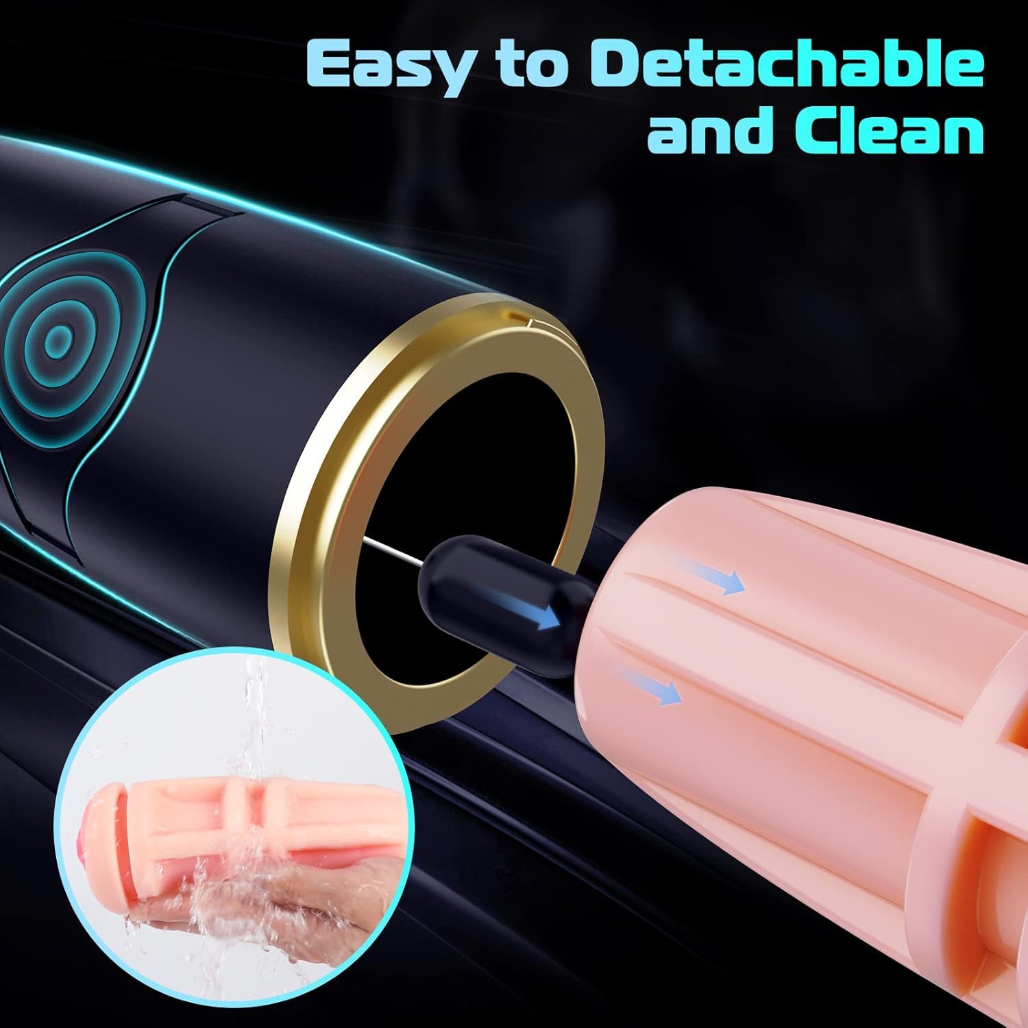 Automatic Male Masturbator with 10 Vibrations for Penis Stimulation, Electric Pocket Pussy for Stroker, Realistic Textured 3D Vagina, Man Masturbation Toy for Men Male Adult Sex