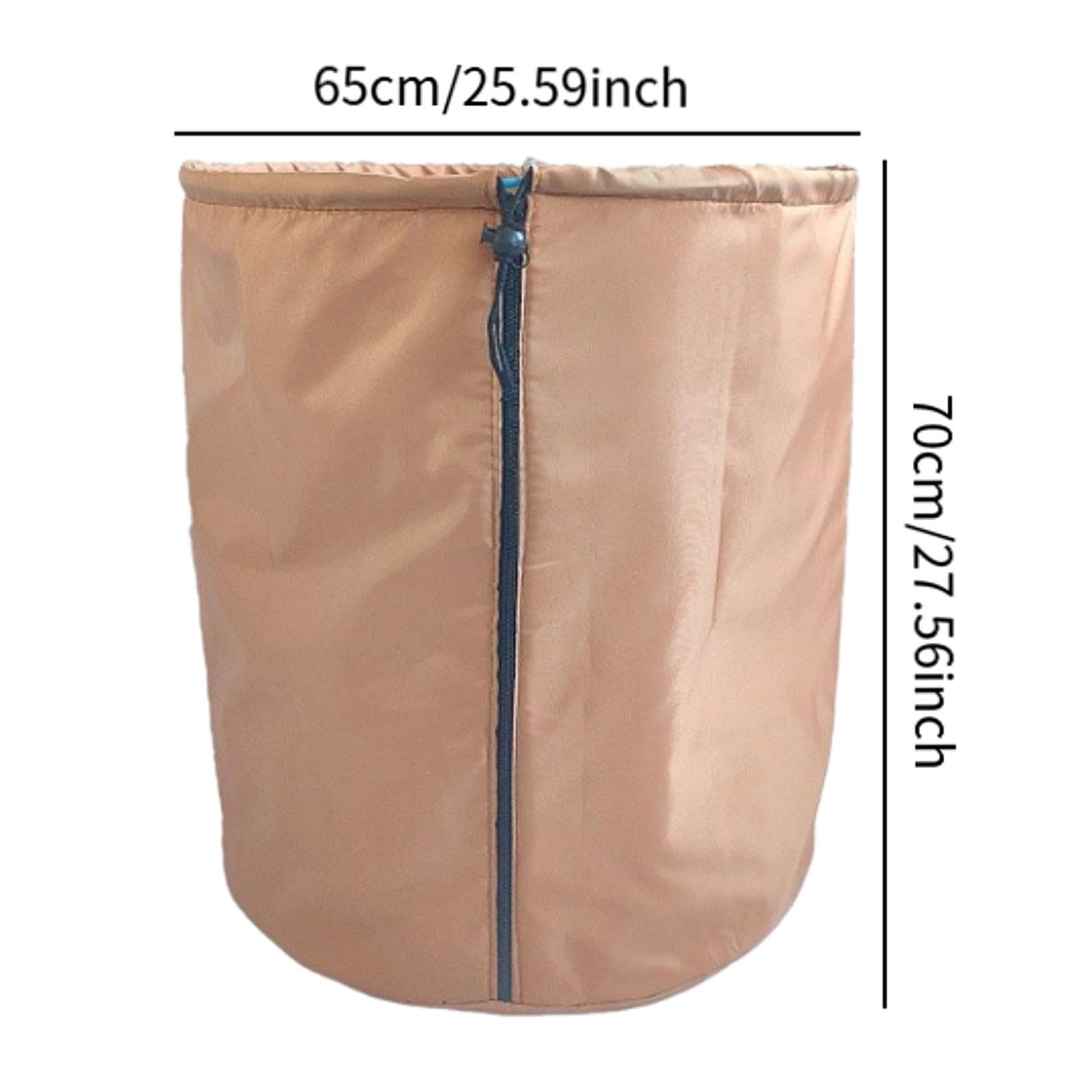 Baoblaze Winter Potted Plant Protection Plant Cover Insulation Cover Lightweight Aluminum Film Liner Blueberry Bushes Frost Protection, 65 cmx70 cm