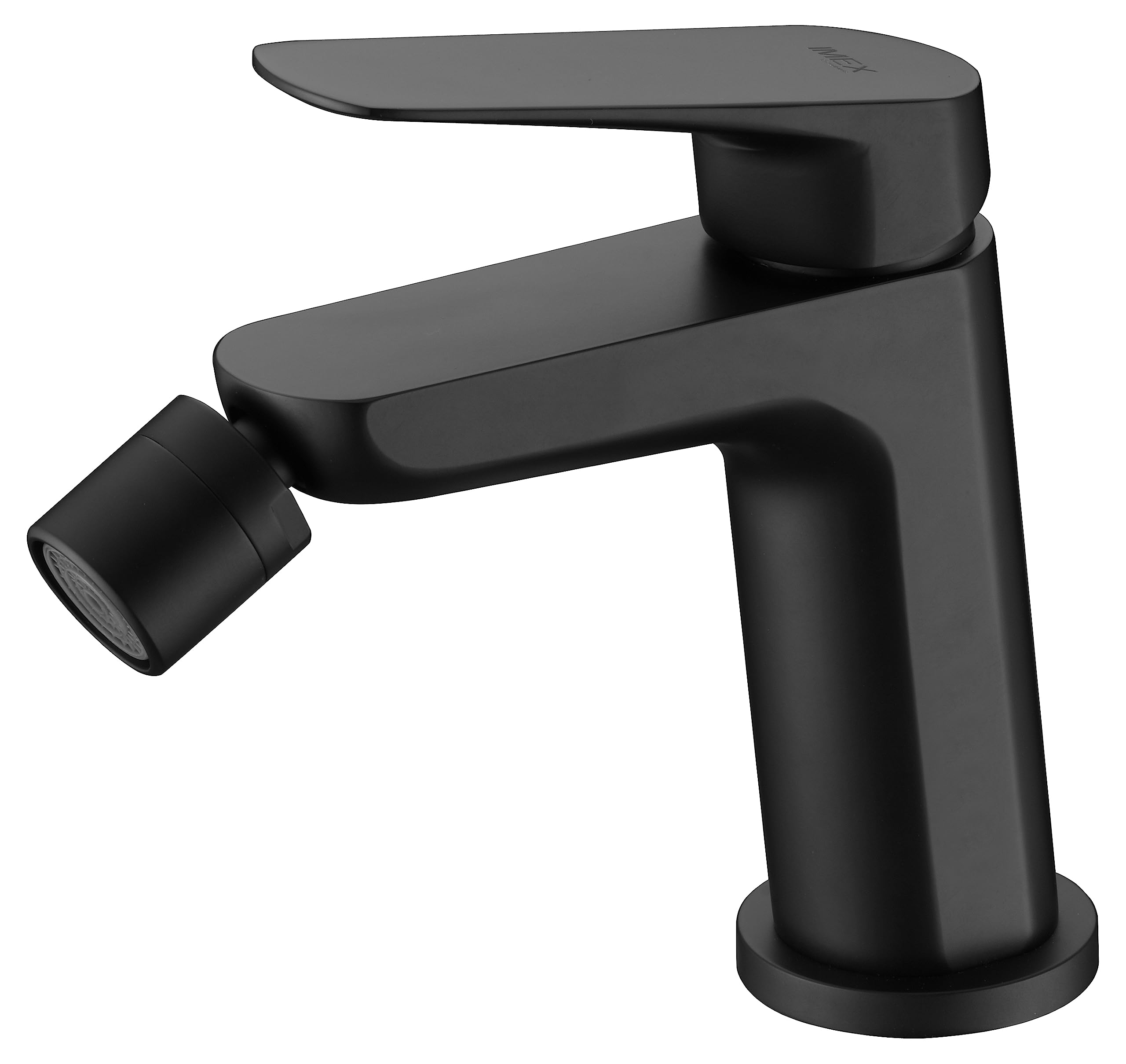IMEX kran bidetowy, bateria bidetowa, bateria bidetowa, bateria bidetowa z mieszaczem ciepłej i zimnej wody, bateria Bidet, łatwa instalacja, seria Belgii, kolor czarny matowy