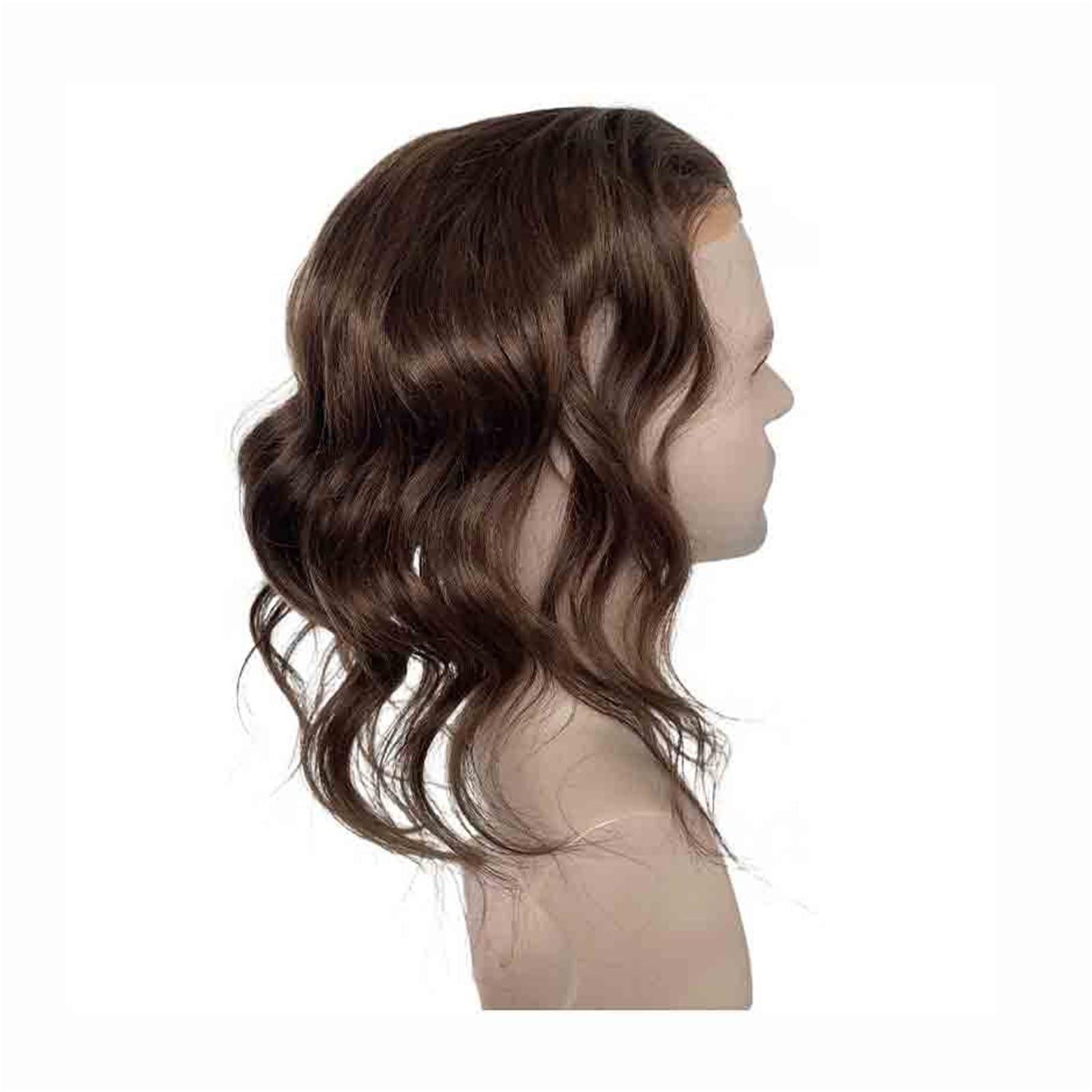 Peruka męska System wymiany kręconych włosów dla mężczyzn 12-calowy długi tupecik Fine Mono Lace Men Hairpiece Tupecik męski(3#)