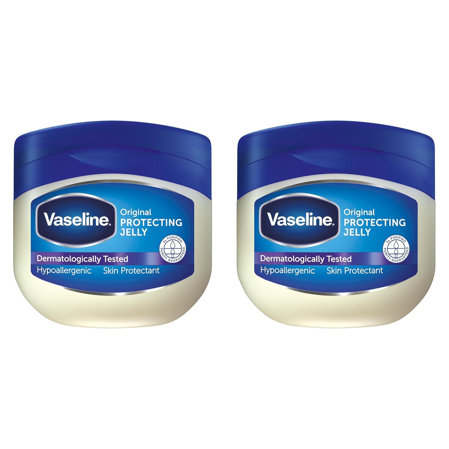 Vaseline Original Protecting Jelly, Schützende und Reparierende Creme, Geeignet für Empfindliche Haut, Genährte Trockene Haut, Regenerierte Hautbarriere, Mit Reinem Vaseline-Gel, 2x 250 ml