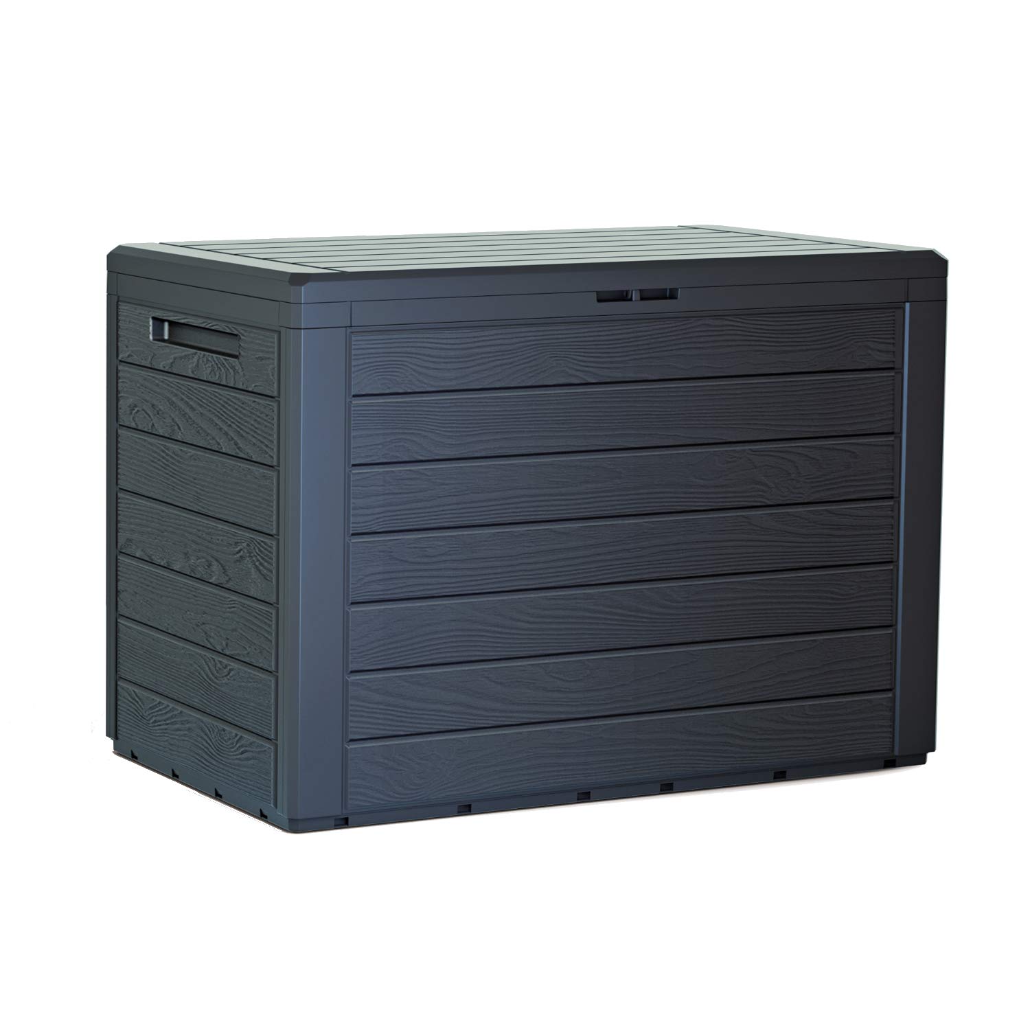 Prosperplast Woodebox Boîte de jardin verrouillable anthracite 190L