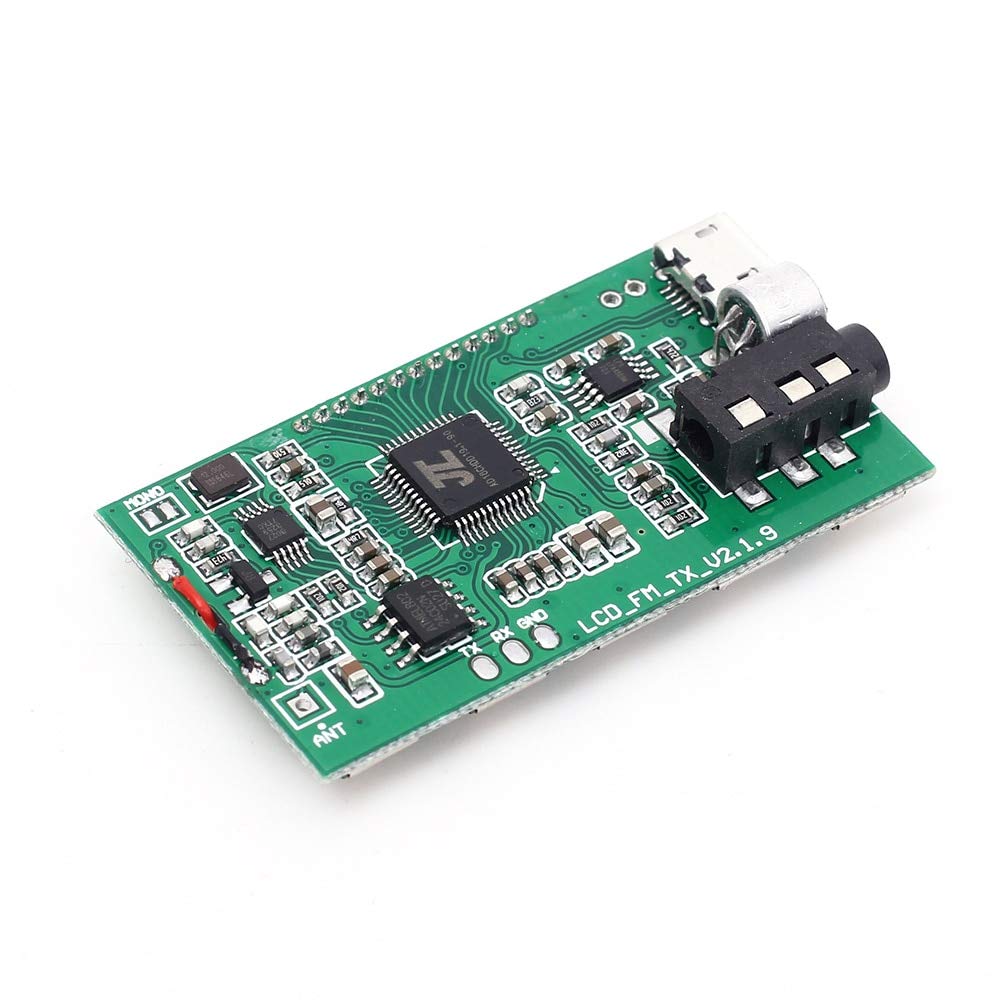 Transmetteurs FM Module Émetteur FM Carte de Microphone Sans Fil Numérique Stéréo PLL 87-108MHz Avec Écran LCD