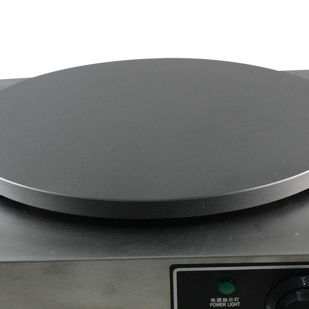 Crepes Maker elettrico in acciaio inox, 3000 W, crepes maker crepes crepes maker antiaderente padella cottura in ferro crepes, piastra crepes, 50 – 300 ℃ temperatura regolabile