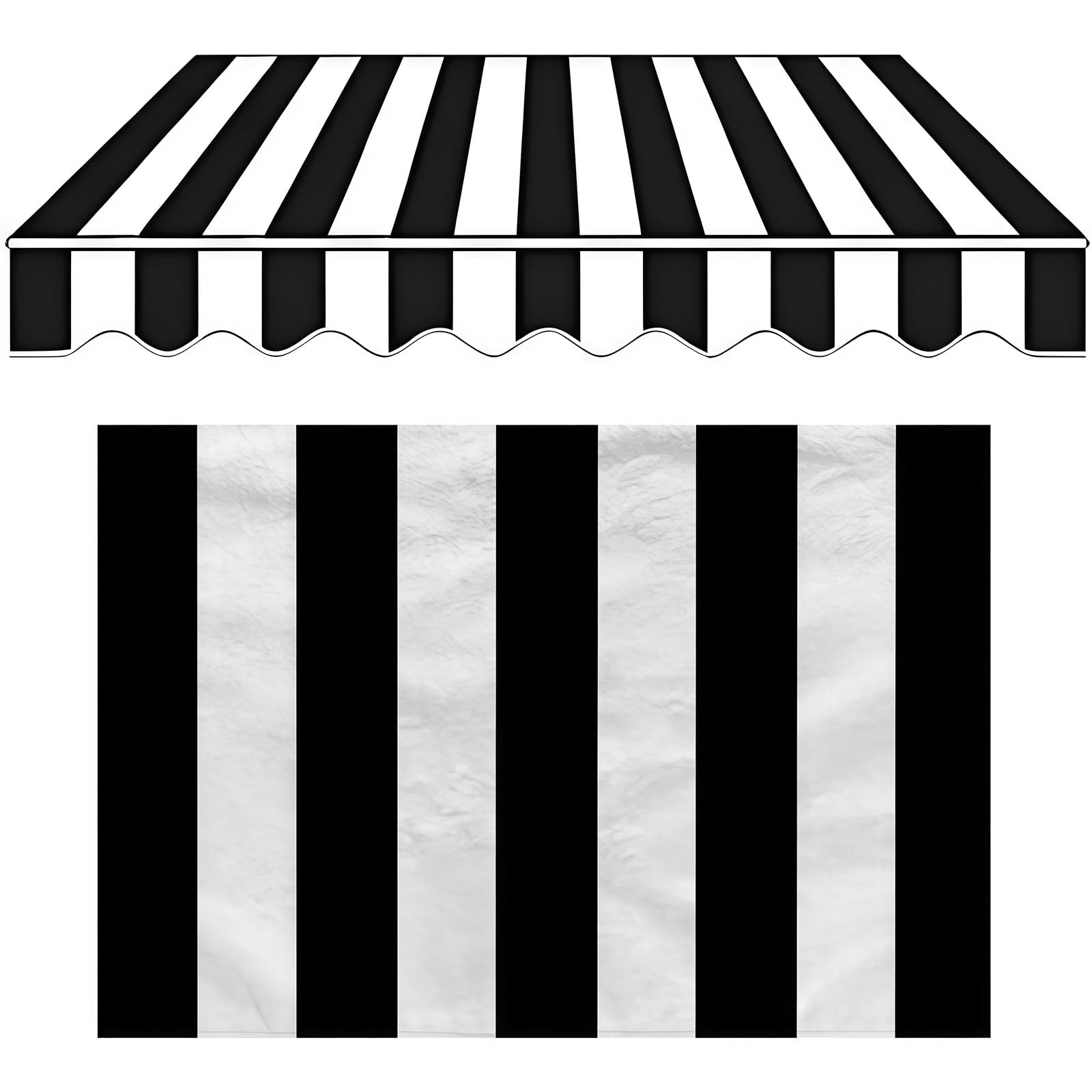 Tela de repuesto para toldo impermeable poliéster exterior de 8x6.5 pies