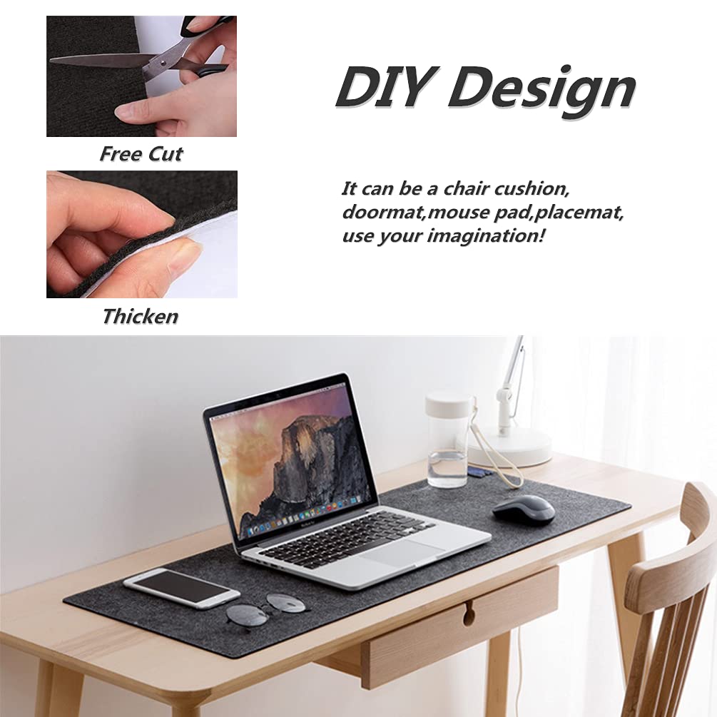 Highdi Tapis Chaise De Bureau, Tapis Chaise Gaming Antidérapant Facile à Nettoyer, Moderne Ronde Protection De Sols Durs, Bois De Sol, Carrelage Pour Bureau (Gris,Diamètre 100cm