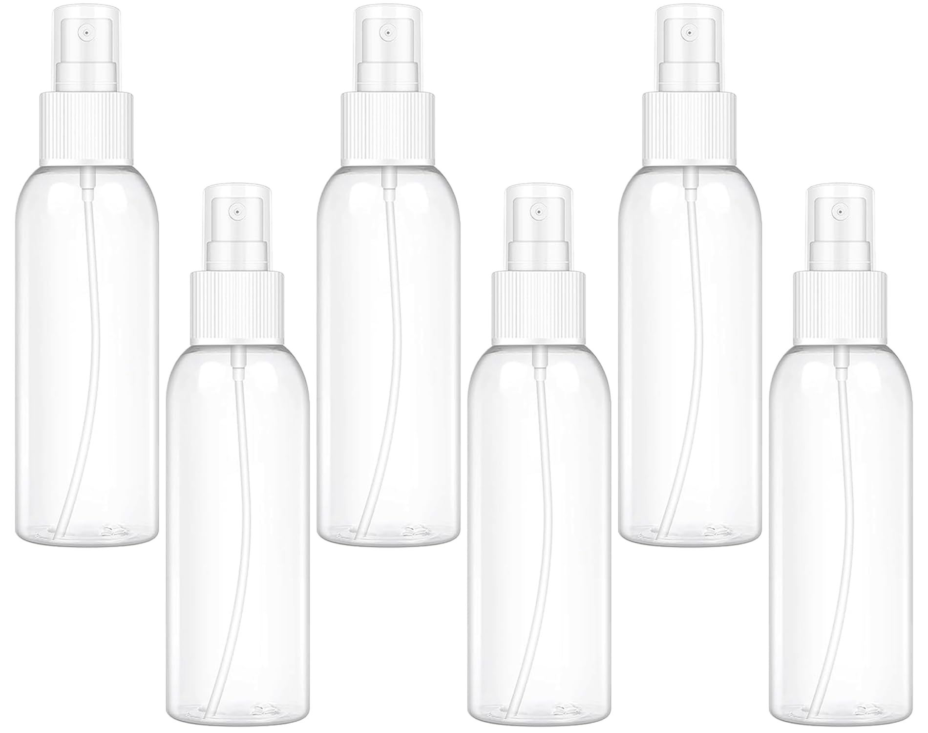 JOYUS 100ml Spray Bottles for Essential Oils, Cleaning Solutions, Perfume, Liquid Cosmetics, Fine Mist Spray, Mini Travel Empty Bottle Set, Refillable Transparent Bottles, White Spray, Set of 6-picture-17