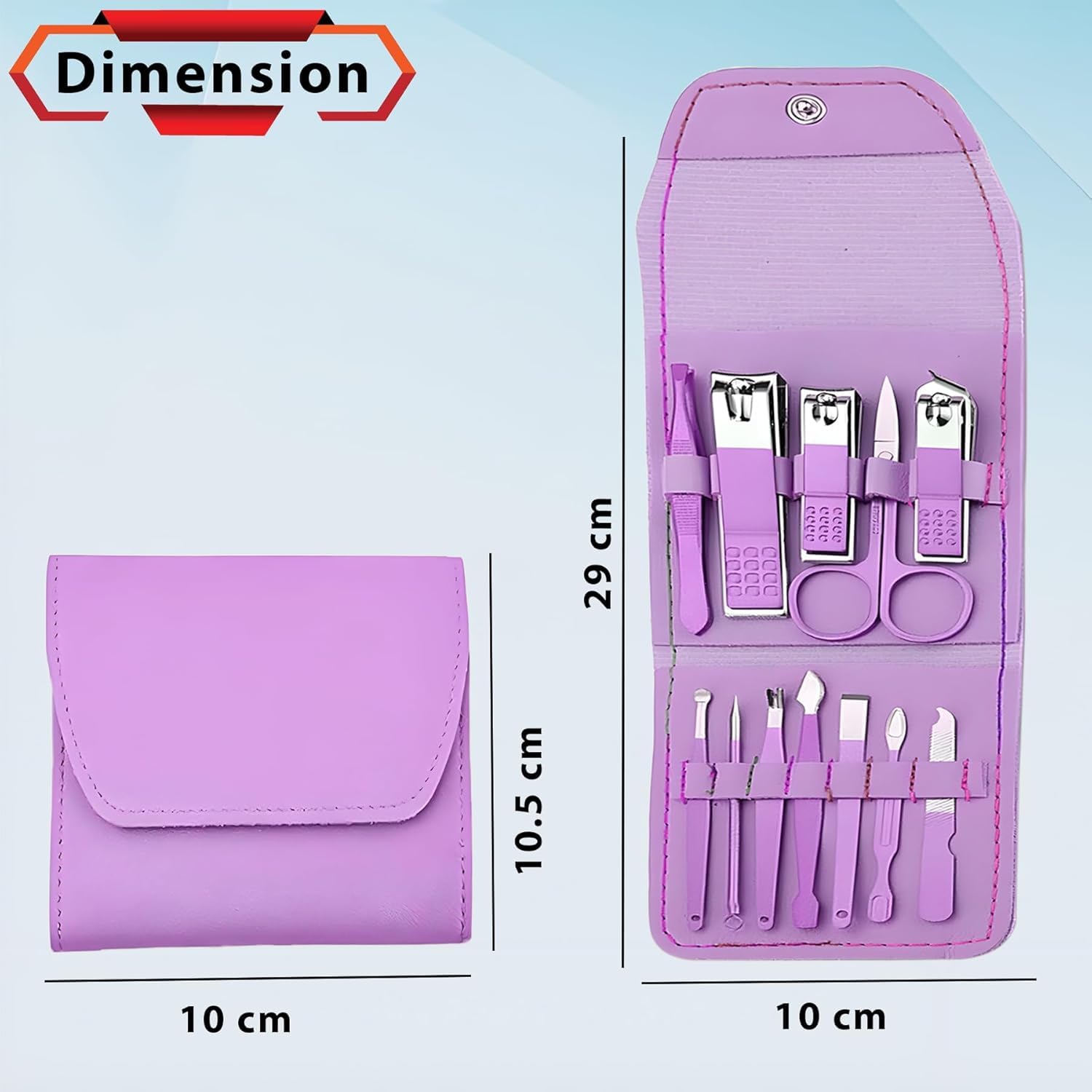 Manicure Kit,Stainless Steel Professional Manicure Set, pedicure Set, Nail Clipper, Manicure Pedicure kit for women and Men,Perfect Gifts for Women and Men (Multi-Color) (16 in 1) 1
