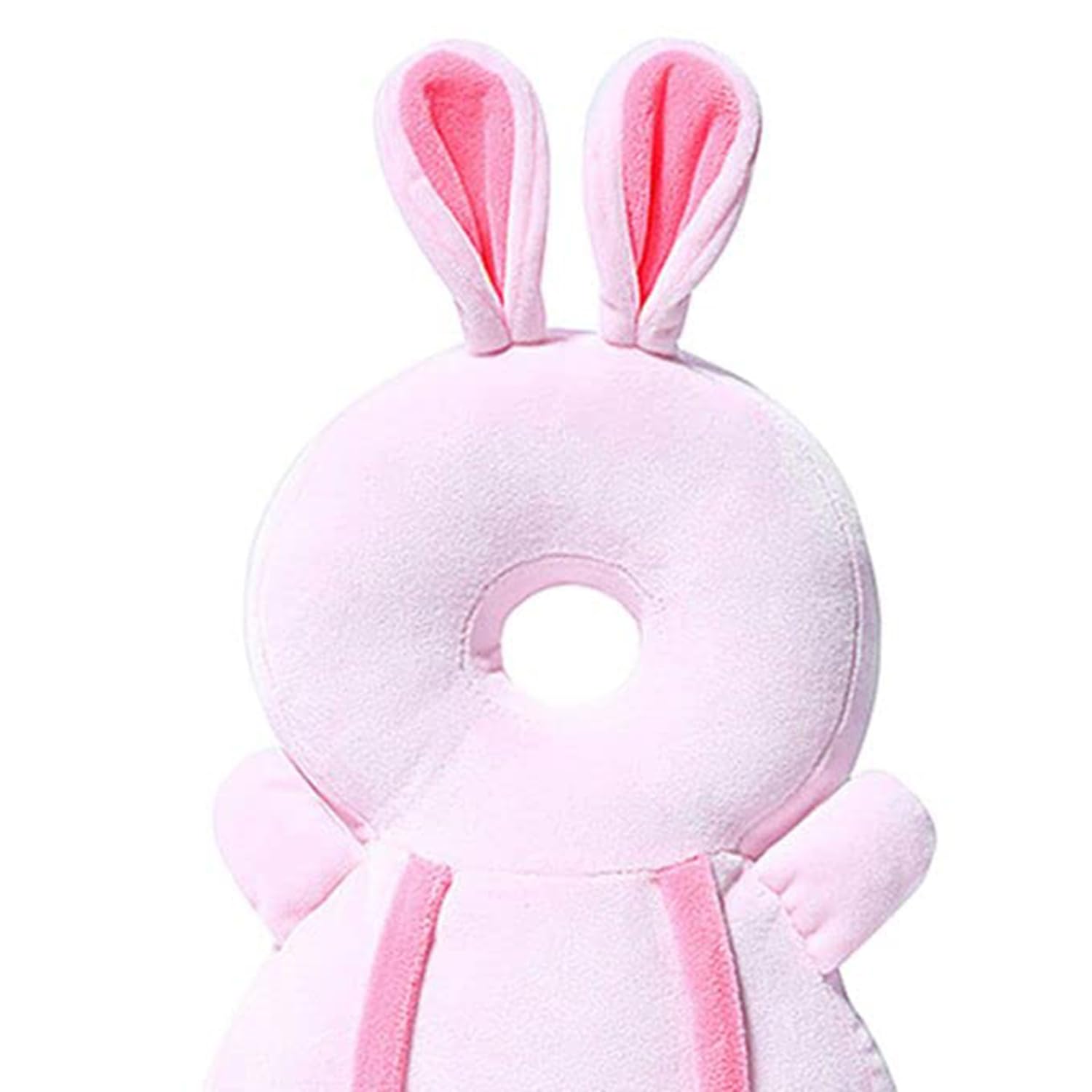 NME COLLECTION Head Protector Cushion Plush Soft Toy Early Learning Toy Fall Protection Helmet Baby Head Protector Child Adjustable Shoulder Strap (Bunny),Pink,Pp Cotton - Image 4 thumbnail