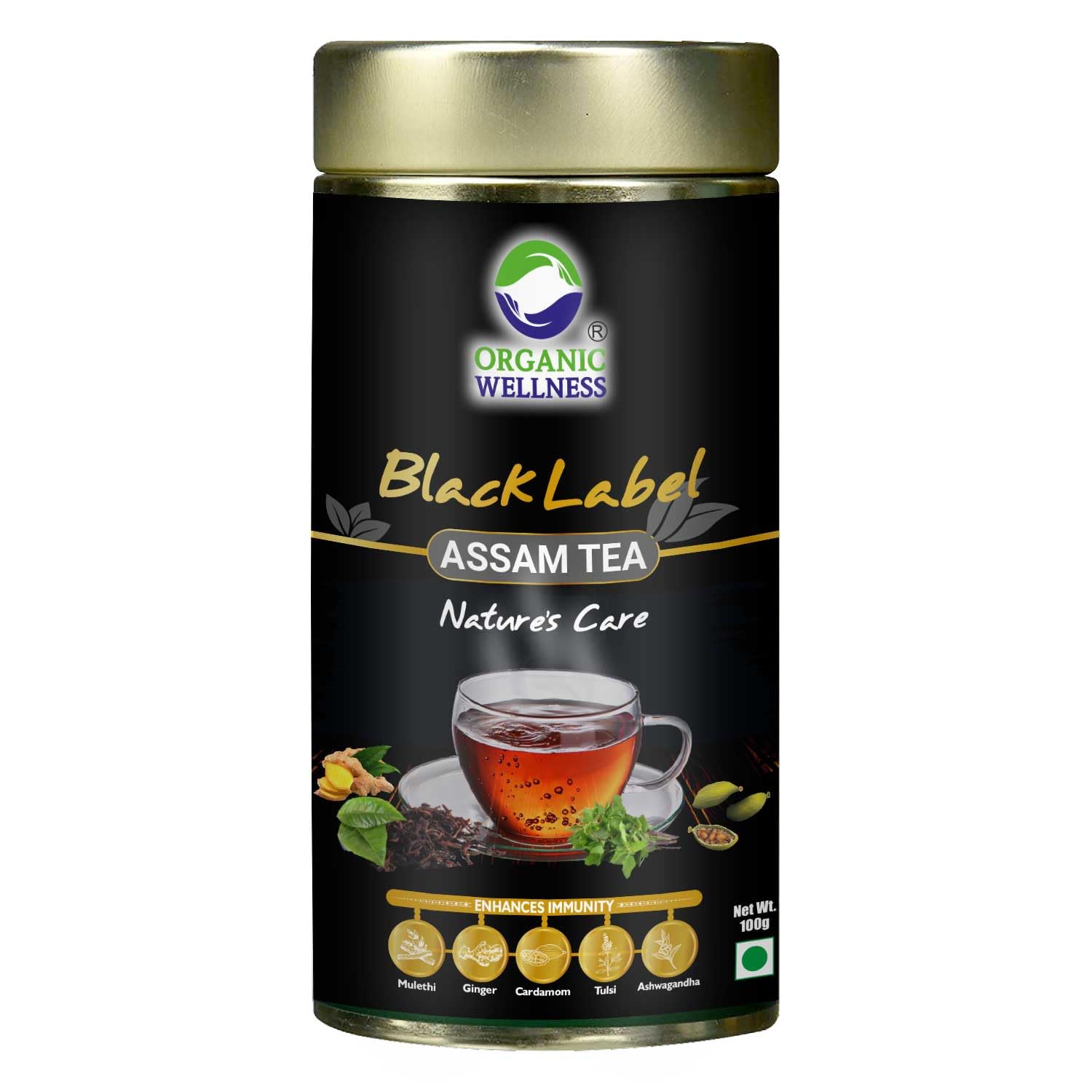 Organic Wellness Assam Black Tea | Premium Long Leaf & Aromatic Black Tea | Classic Natural Assam Black Tea | 100% Authentic And Freshly Sourced Enhances immunity 100 gm Tin (B0B8SM6QPP) Amazon Price History, Amazon Price Tracker