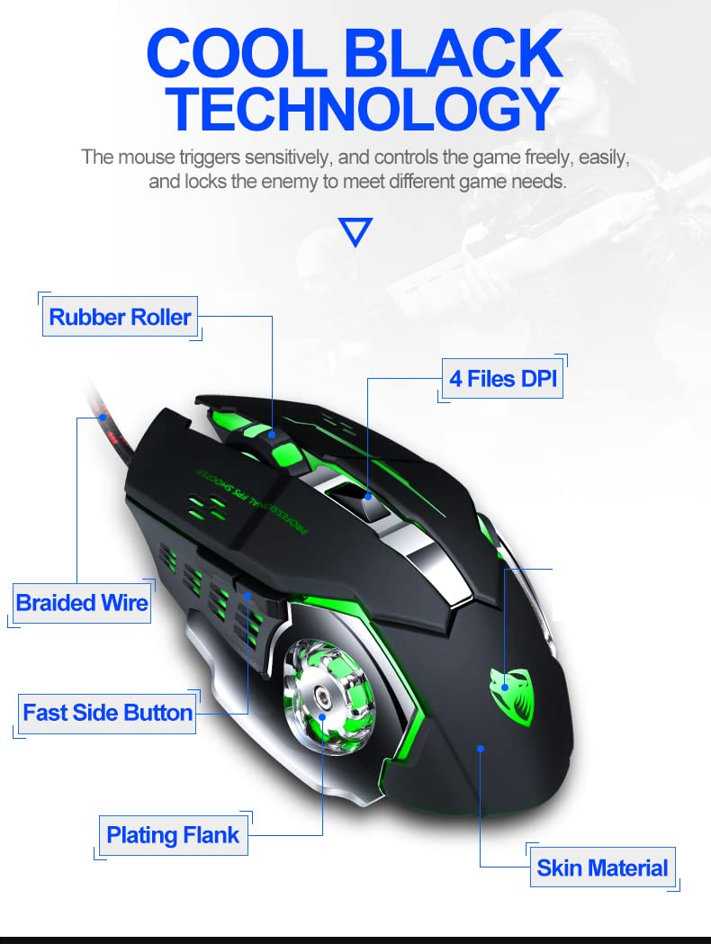 Amazon.in: Buy D25 Gaming Mouse,Tinji TJ-1 Wired USB 2.0 Optical