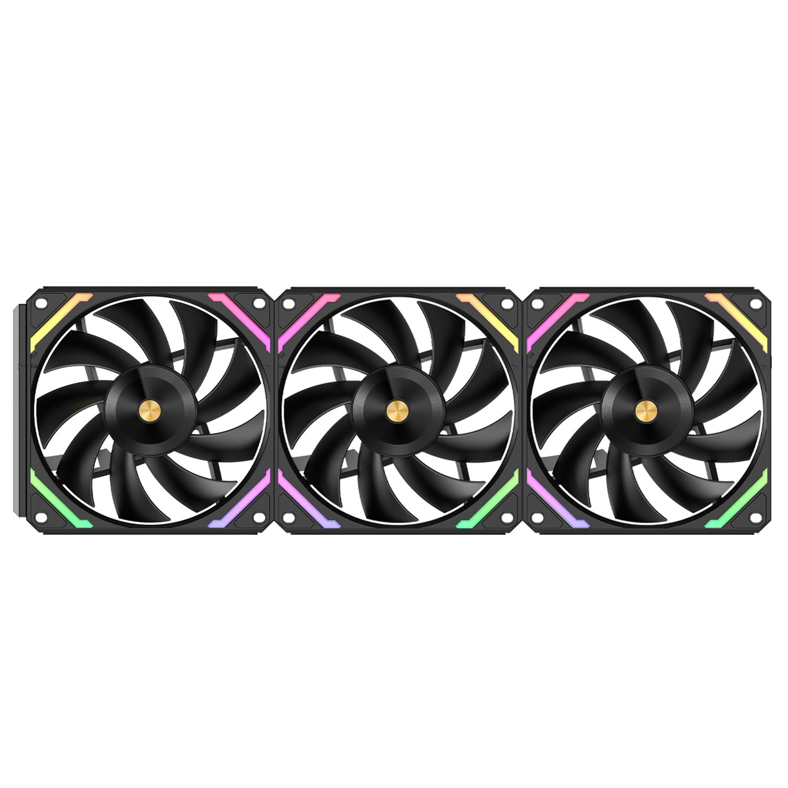iHTP UNI Fan 120mm ARGB PWM G120PRO Forward Case Fan, Daisy-Chain Connection Triple Pack : Buy Online at Best Price in KSA - Souq is now