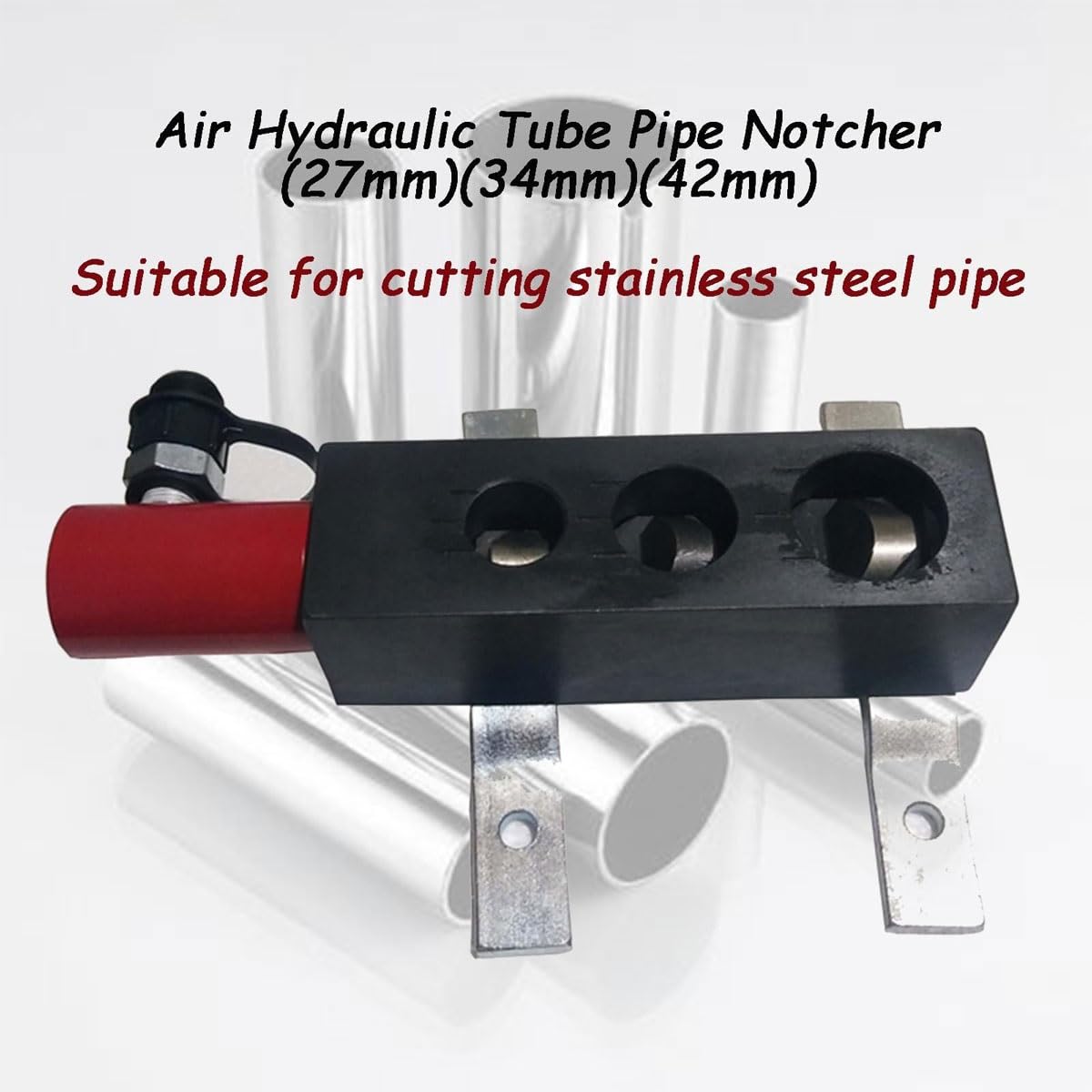 Herramienta de corte de tubos hidráulicos de aire, dispositivo de corte de tubos de acero para conectores de soldadura y montaje de tuberías, corte de precisión para tubos de acero, duradero y
