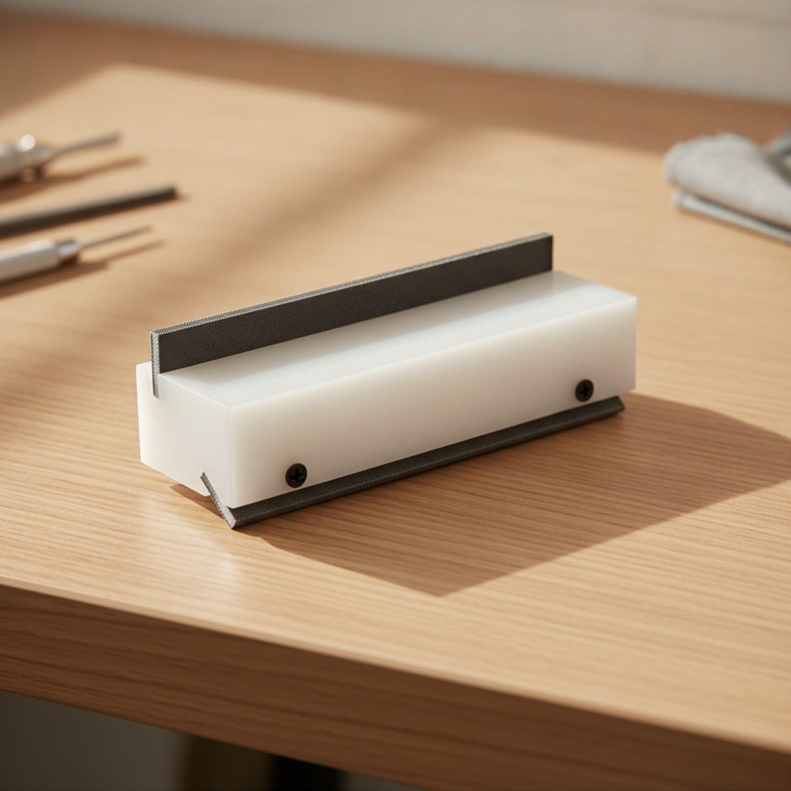 harayaa Strumento per Tasti con Carta Abrasiva | Pratico, Livellatore per Tasti di Chitarra, Portatile, Laboratorio, Liutai