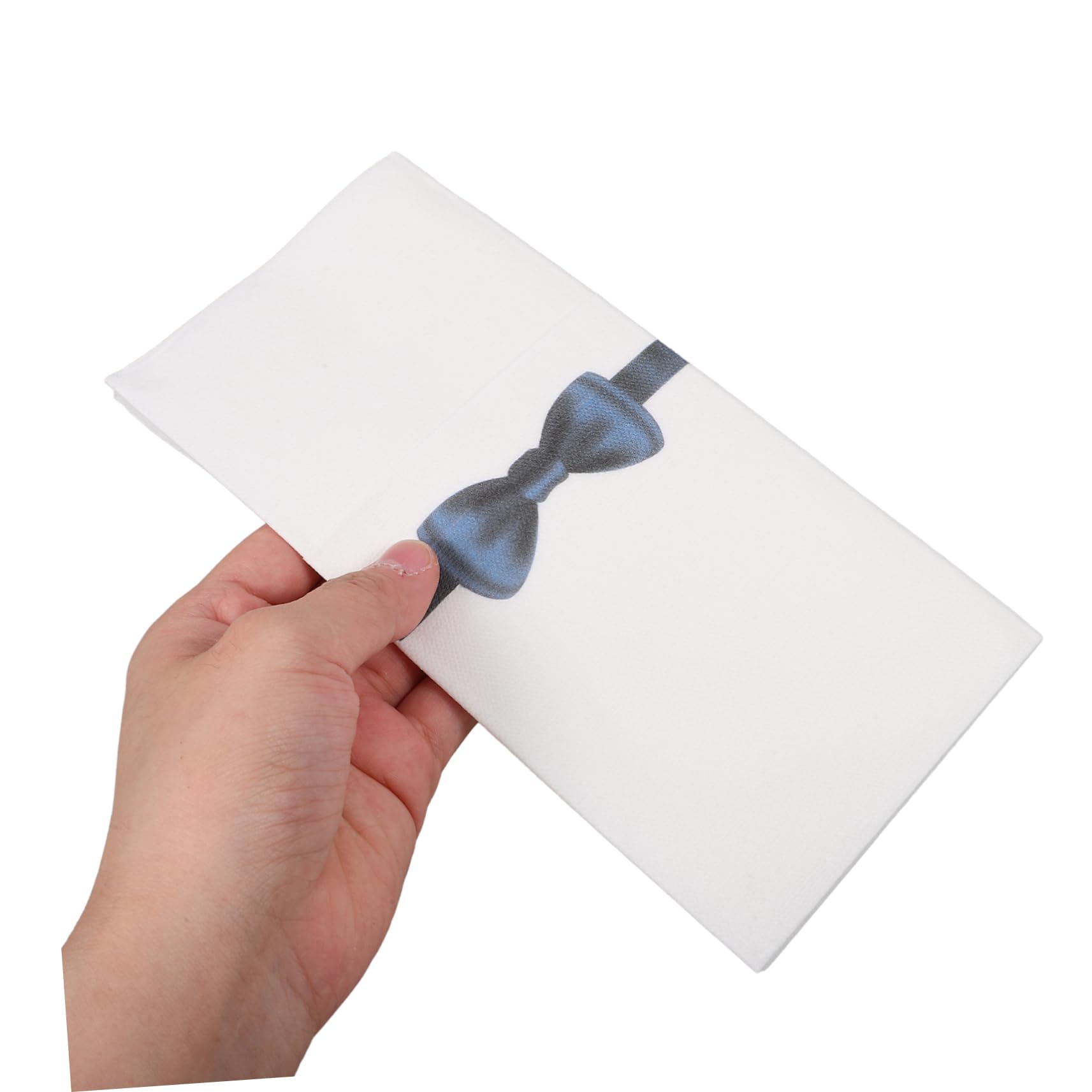 Cabilock Tovaglioli Iniziali 50 Pezzi, Tovaglioli Usa e Getta in Carta 40x40cm Pieghevoli e Leggeri per Ristorante e Hotel Décor da Tavola Stampa Fiocco