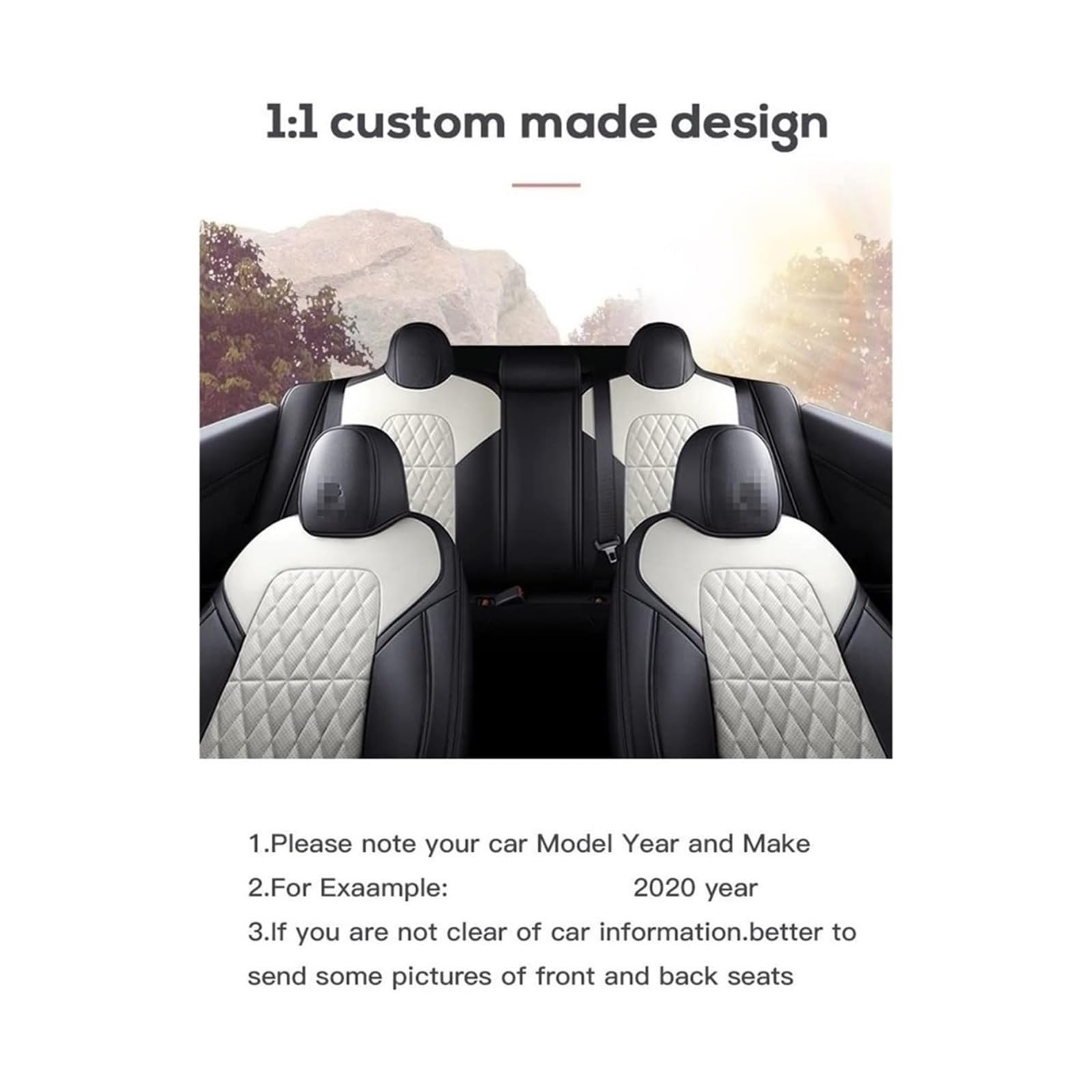 Für Model 3 Für Y 360 Grad Voll Abgedeckt Custom Auto Sitz Abdeckung Set Kissen Schutz Autositzbezüge(5pcs Coffee Set)