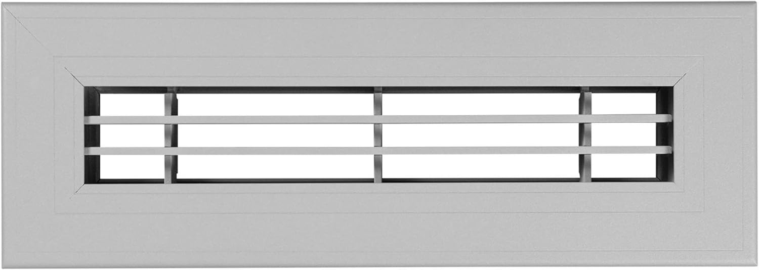Cement Gray, 2x10, Premium Modern Aluminum Floor Grille, Heavy Duty Floor Grille 2x10 Cement Gray