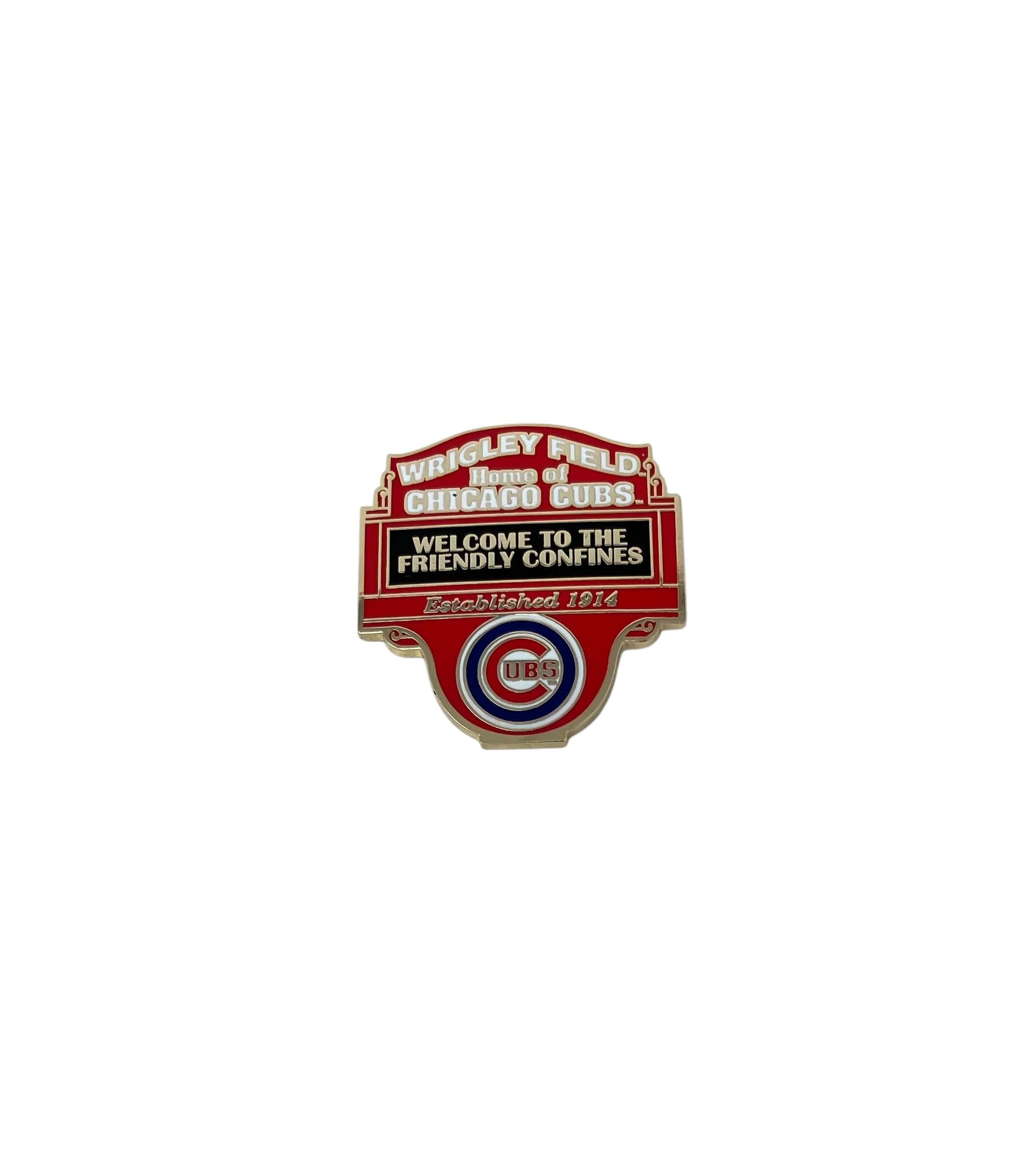 Pro Specialties Group MLB Unisex Chicago Cubs Logo Pin 1 Inch, Team Colors, One Size, Small