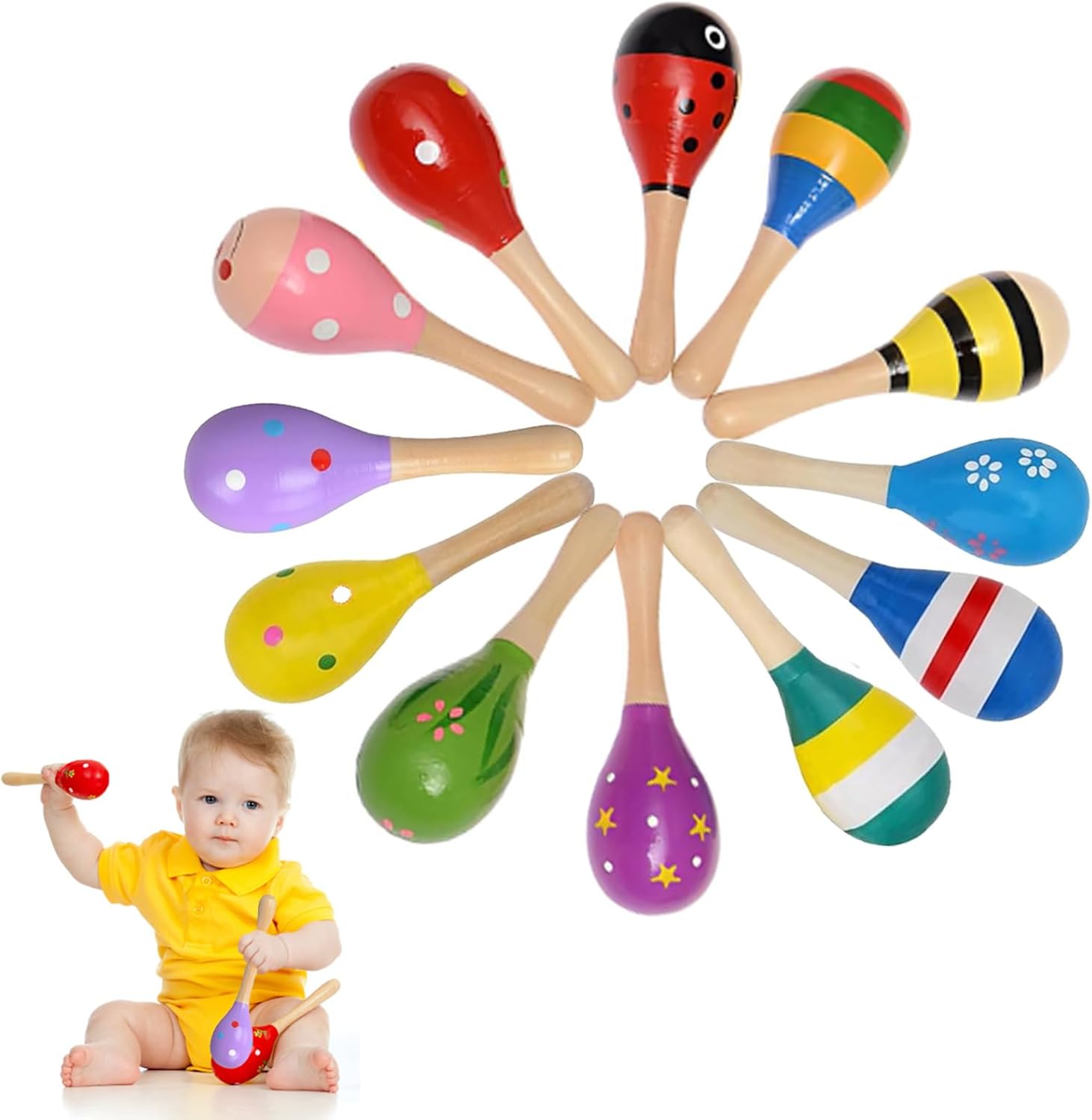 6 PCS Random Wooden Fiesta Mexican Fiesta Party Favors, Mexican Fiesta ...