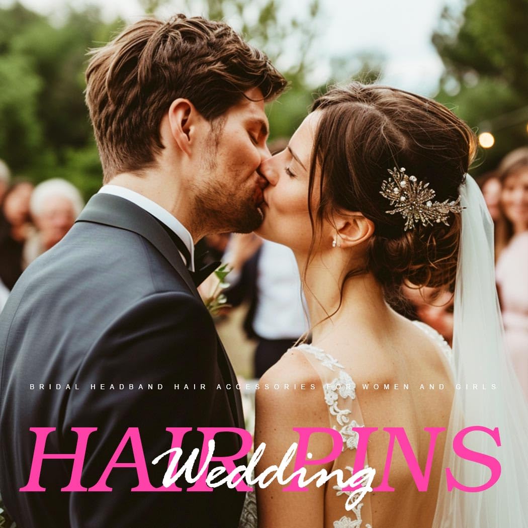 Evild Wedding Hair Pieces Pearl Hair Pins Silver Bridal Hair Accessories for Women - Image 7