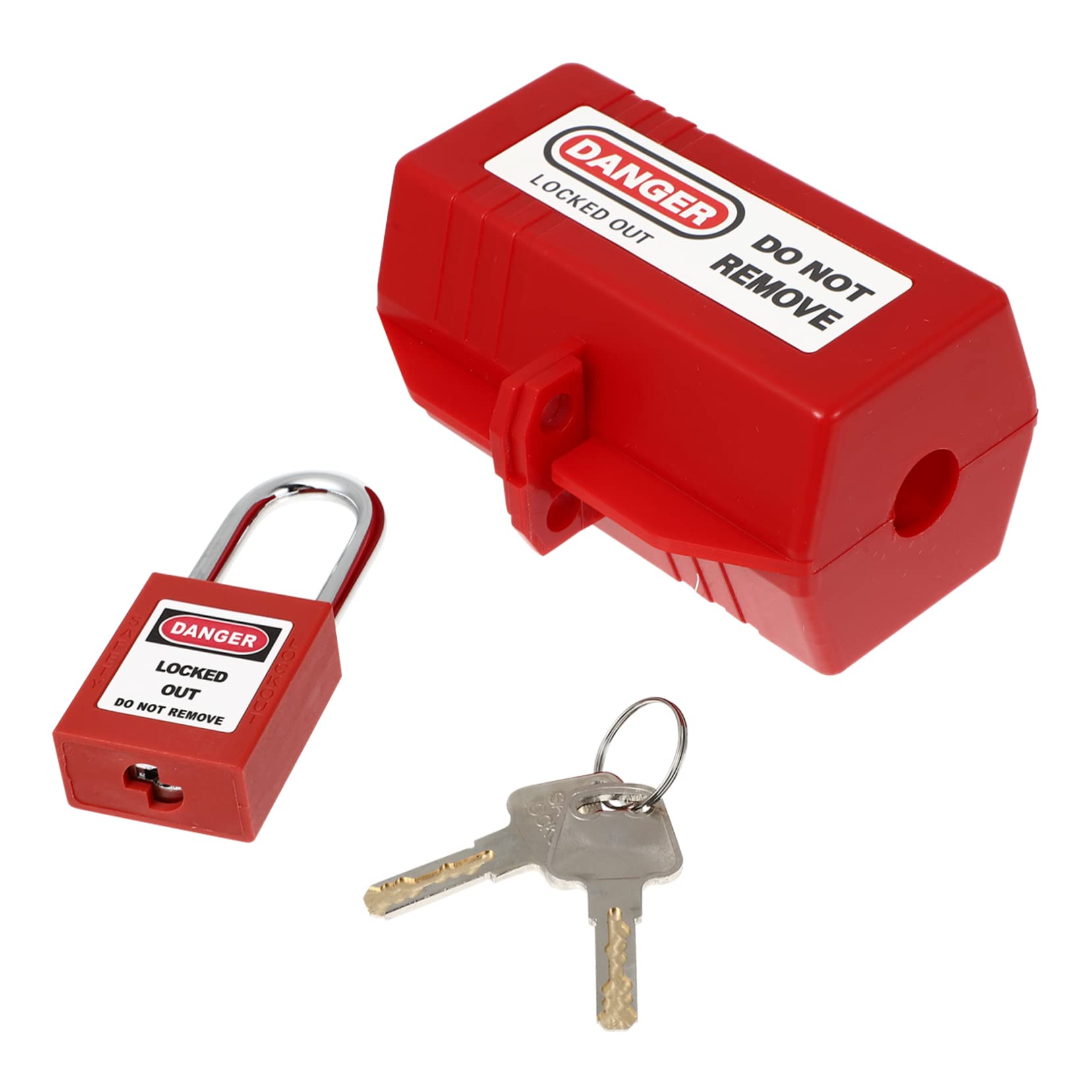 SOLUSTRE Strong Sturdy Plastic Appliance Plug Lock Child Lock for Power-Off Industrial Plug Lockout Easy Operation for Time-Saving