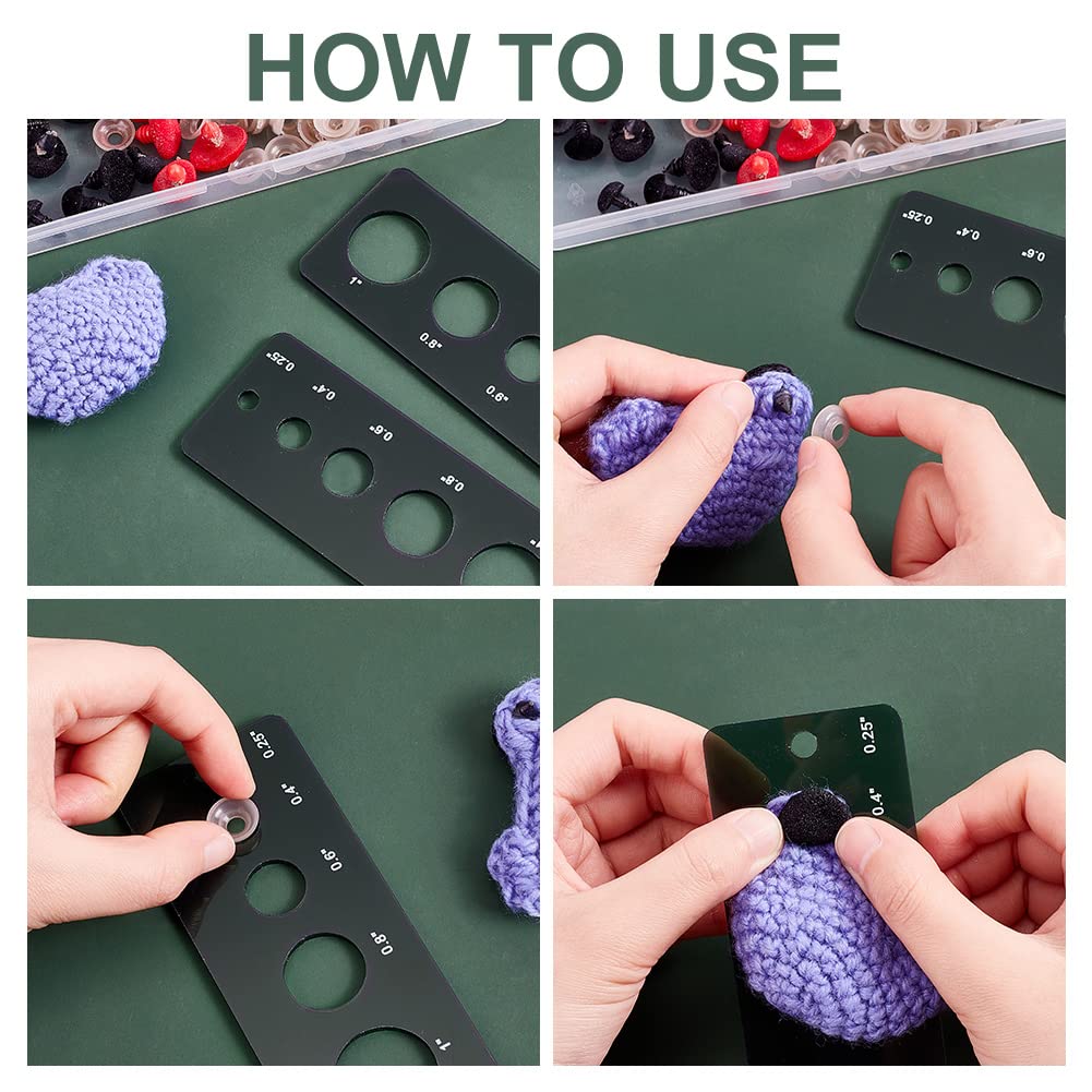 UNICRAFTALE 2 Set 3 Styles Outils Pour Yeux De Sécurité Règles D