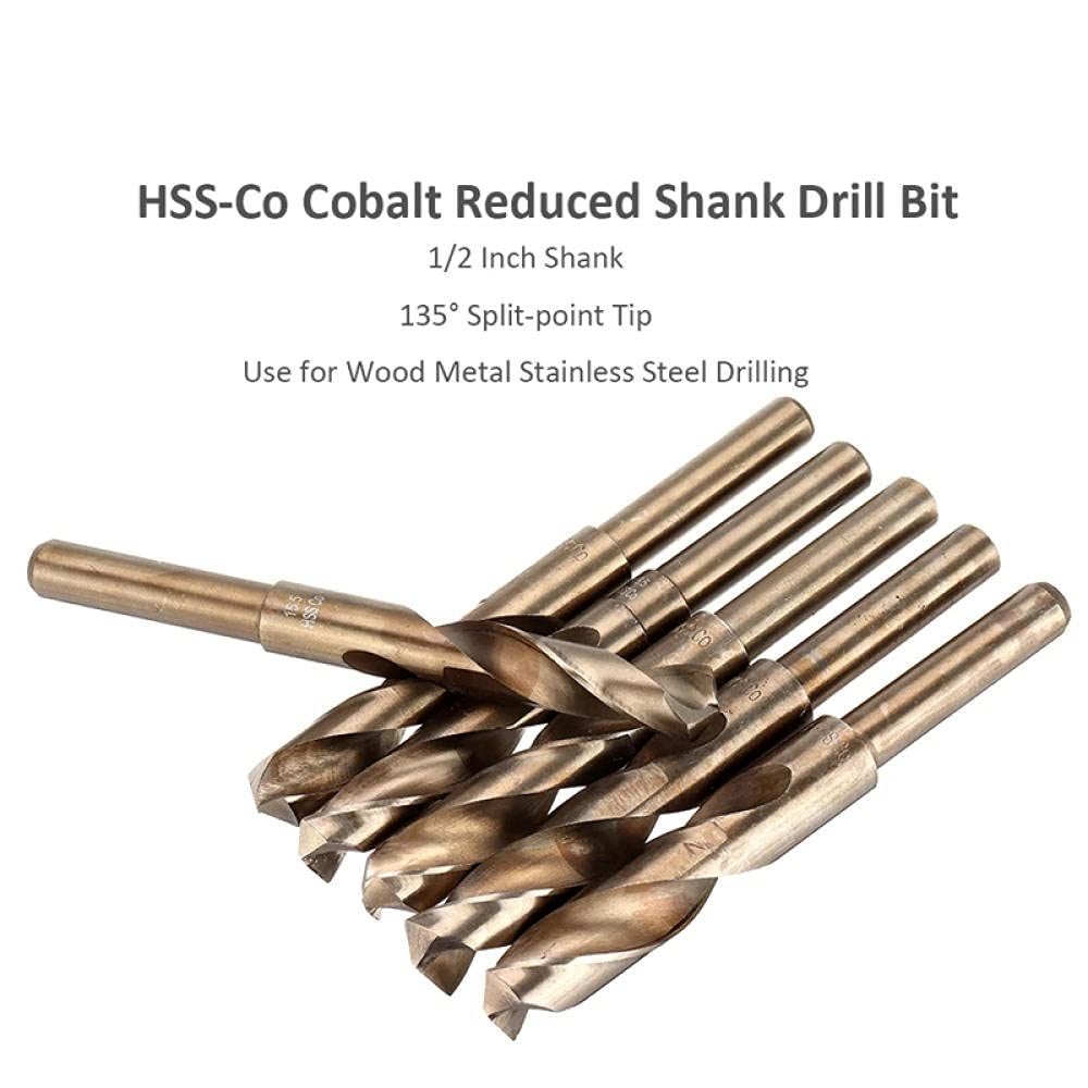 M35 HSS-CO Cobalt Industrie Grade Twist Bohrer 13,5-30mm 1/2 Zoll reduzierte Schaftbohrungen für Metall Edelstahlbohren-30mm.