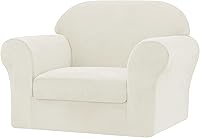 Vista 37 de CHUN YI Fundas de sofá de terciopelo de 3 piezas para sofá de 2 cojines, fundas resistentes al agua, antideslizantes, de alta elasticidad, protector