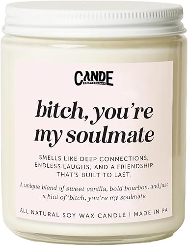 CE CRAFT Vela perfumada de soja para mejores amigos Larga duración de más de 35 horas Regalo de amistad para mujeres Regalo de cumpleaños para