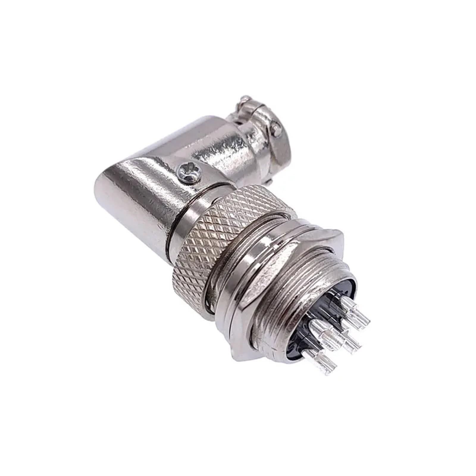 Conector GX16W 5 pin con sistema push pull anticaídas de 7A 125v 8