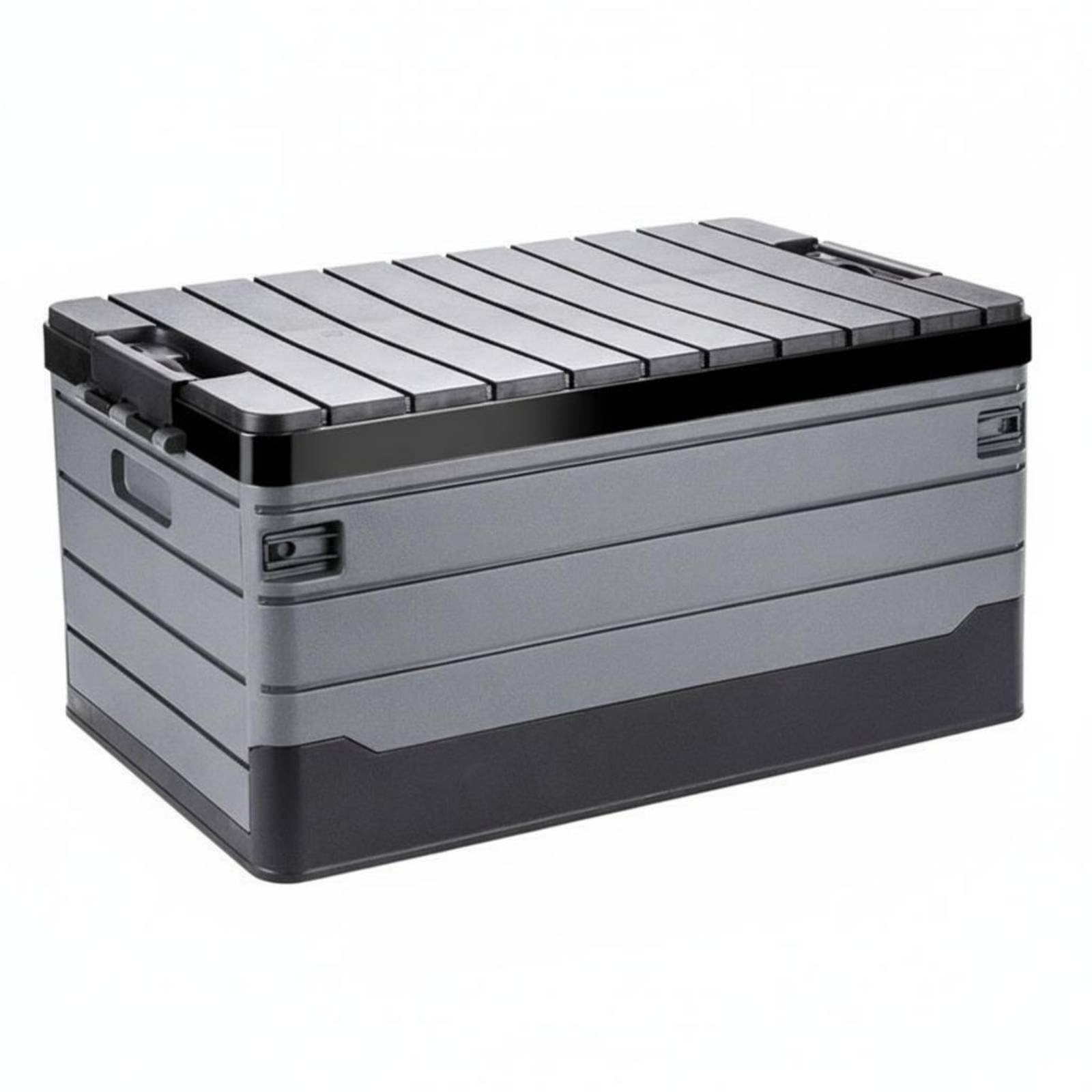 Foldable Storage Crate with Lid Space Saving Foldable Storage Box with Lid Foldable Car Organizer Large Capacity, S-image-10
