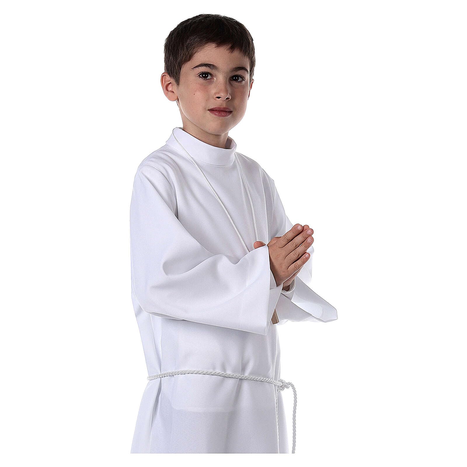 Holyart Abiti Prima Comunione: Abito Prima Comunione Unisex Bianco