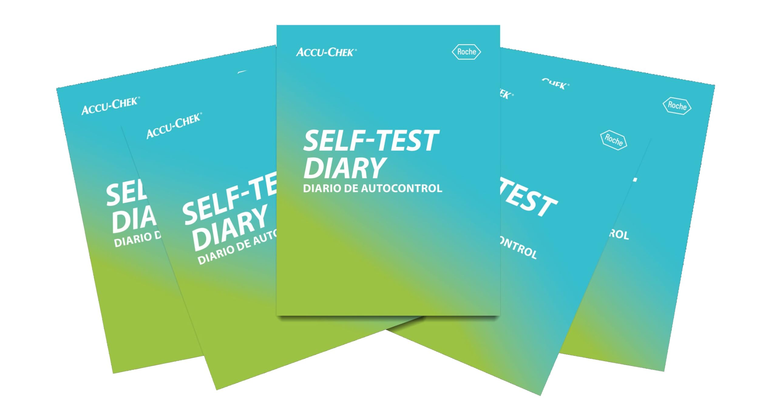 Daily Self-Test Diabetes Diary for Blood Glucose Monitoring, English/Spanish (Pack of 5)