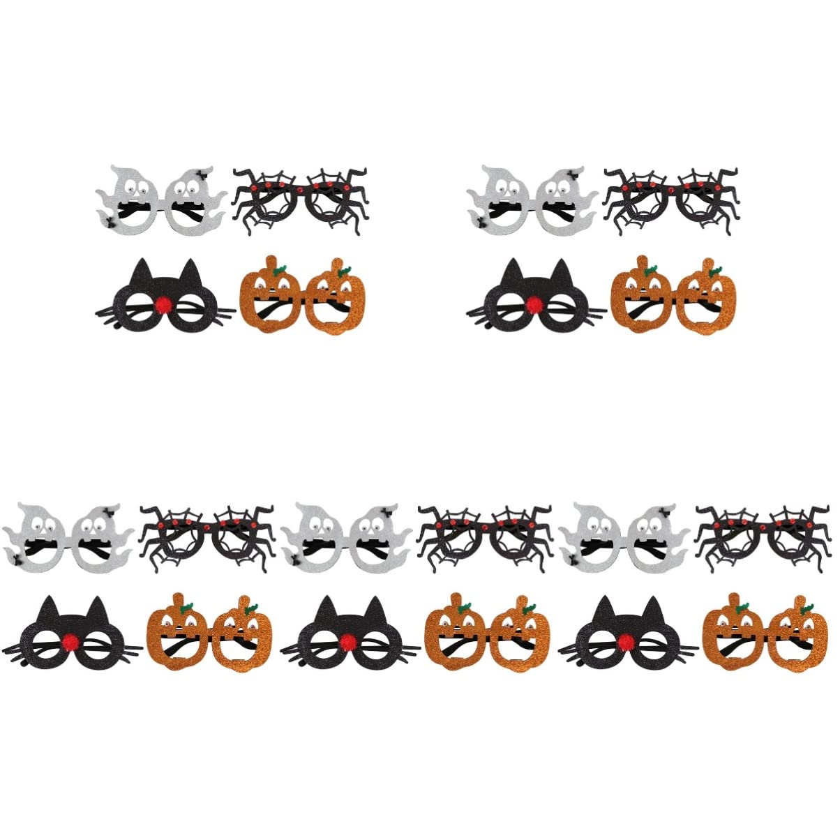 Toyvian Gastgeschenke 20 Stück Lustige Halloween- Halloween- Sonnenbrillen Kürbisgläser Gläser für - Party Brillenpapier Vasos Para Niños